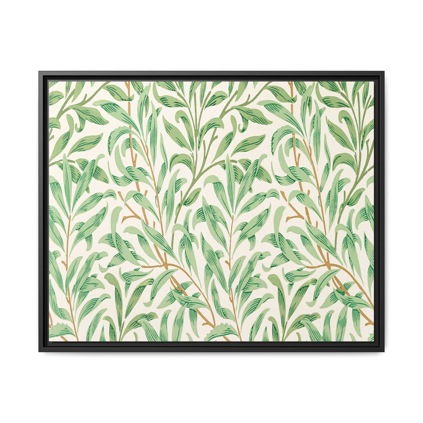 Willow Boughs Framed Matte Canvas Art - Multiple Frame Color & Size Options