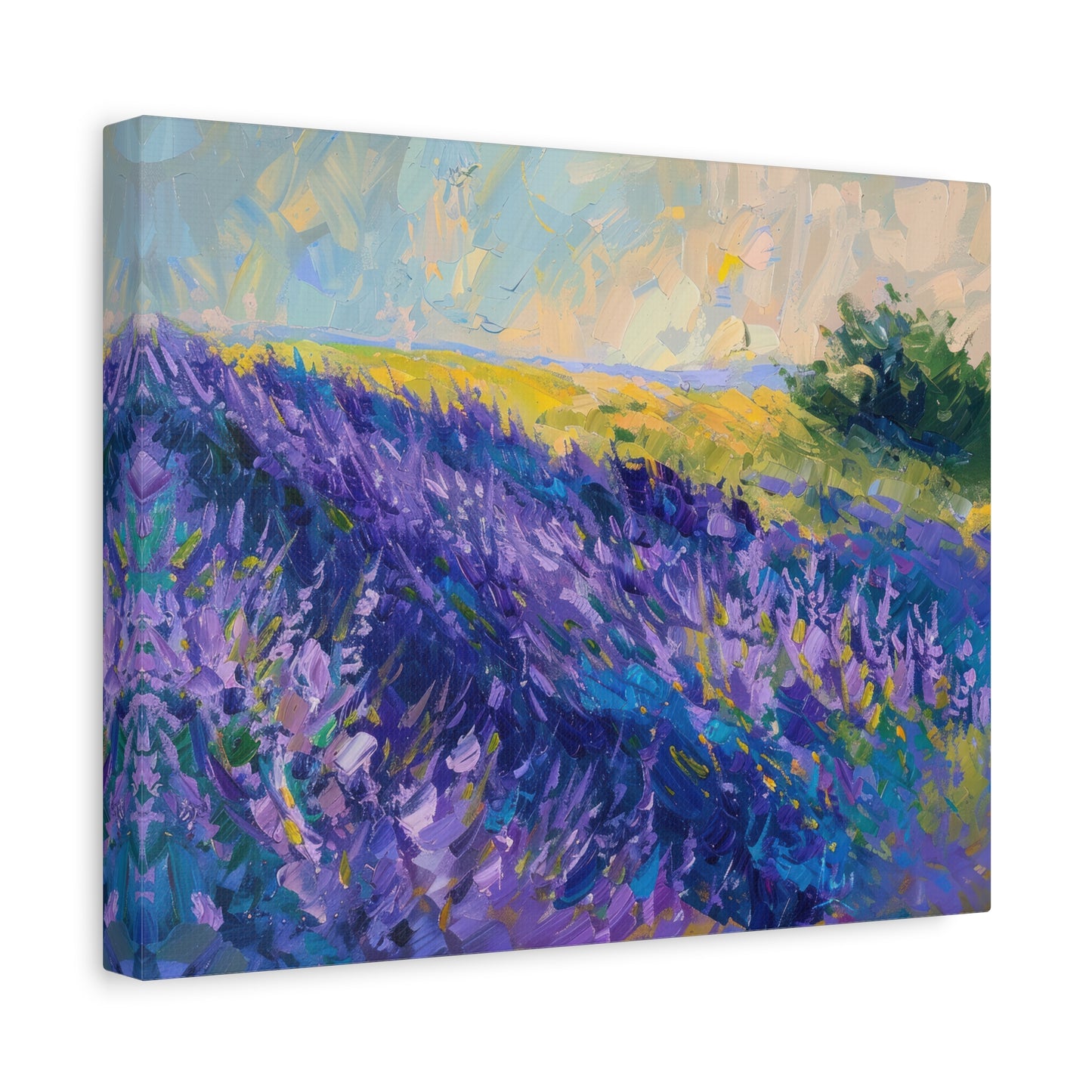 Lavender Fields Canvas Art Print - Multiple Sizing Options - Lavender Fields Canvas Wall Art, Home Gift, Nature Decor, Art for Her
