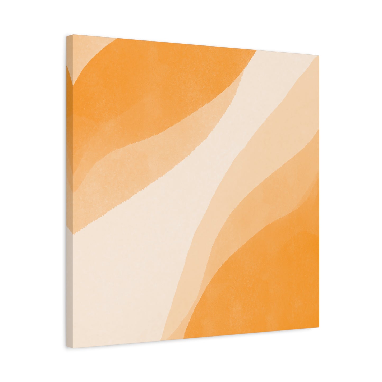 Orange Creamsicle Canvas Wall Art Print - Multiple Sizing Options - Modern Abstract Canvas Art Print for Home Decor, Orange Color Palette, Gift Idea for Art Lovers