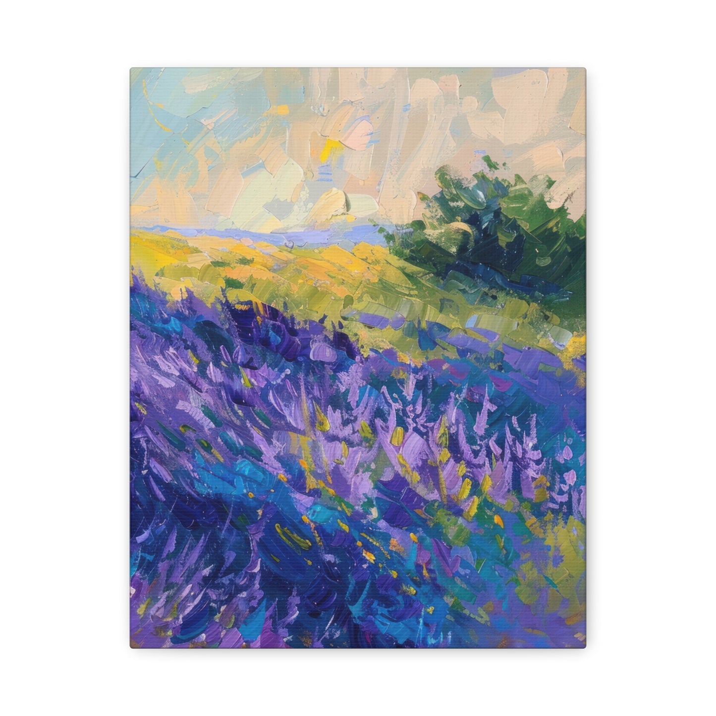 Lavender Fields Canvas Art Print - Multiple Sizing Options - Lavender Fields Canvas Wall Art, Home Gift, Nature Decor, Art for Her