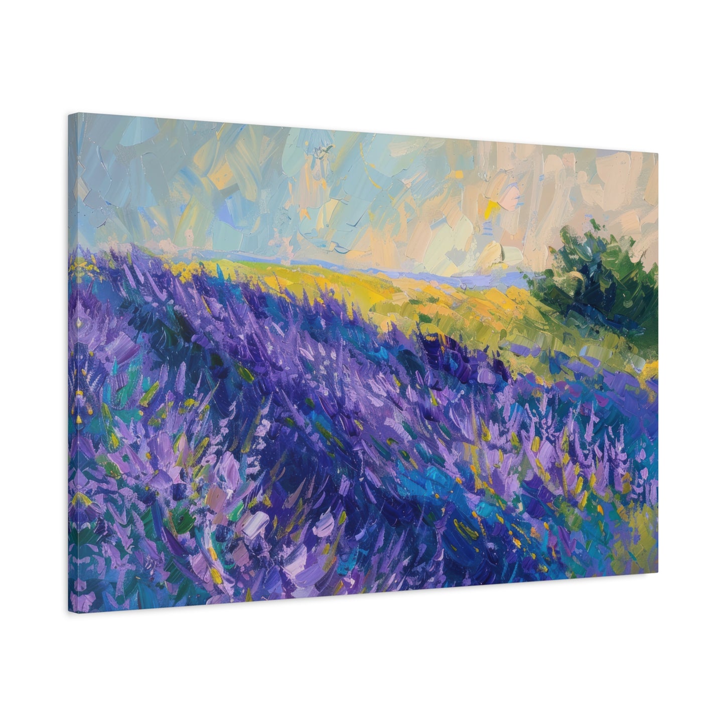 Lavender Fields Canvas Art Print - Multiple Sizing Options - Lavender Fields Canvas Wall Art, Home Gift, Nature Decor, Art for Her