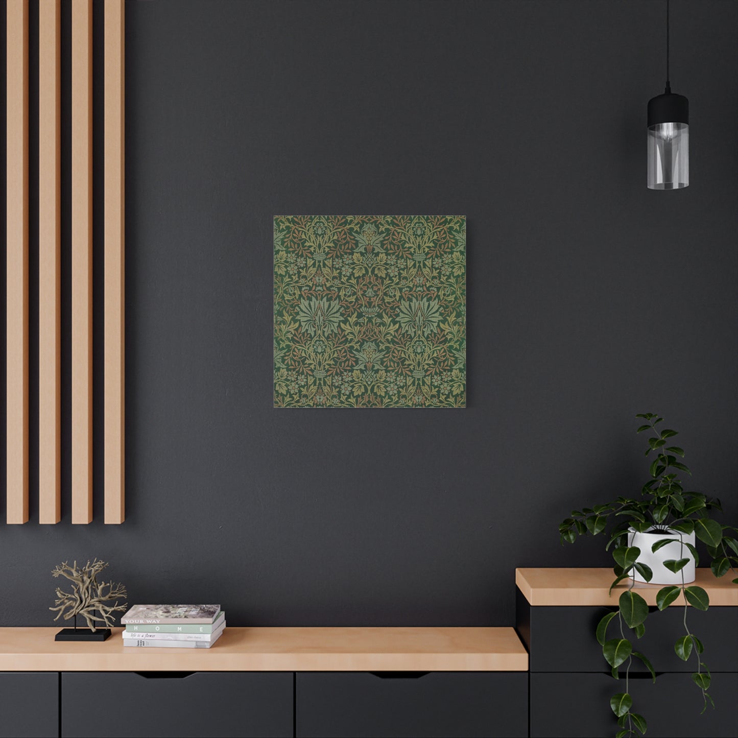 Flower Garden Canvas Wall Art Print - Multiple Sizing Options- Elegant Floral Canvas Wall Art, Botanical Decor, Home Decoration, Flower Garden by William Morris