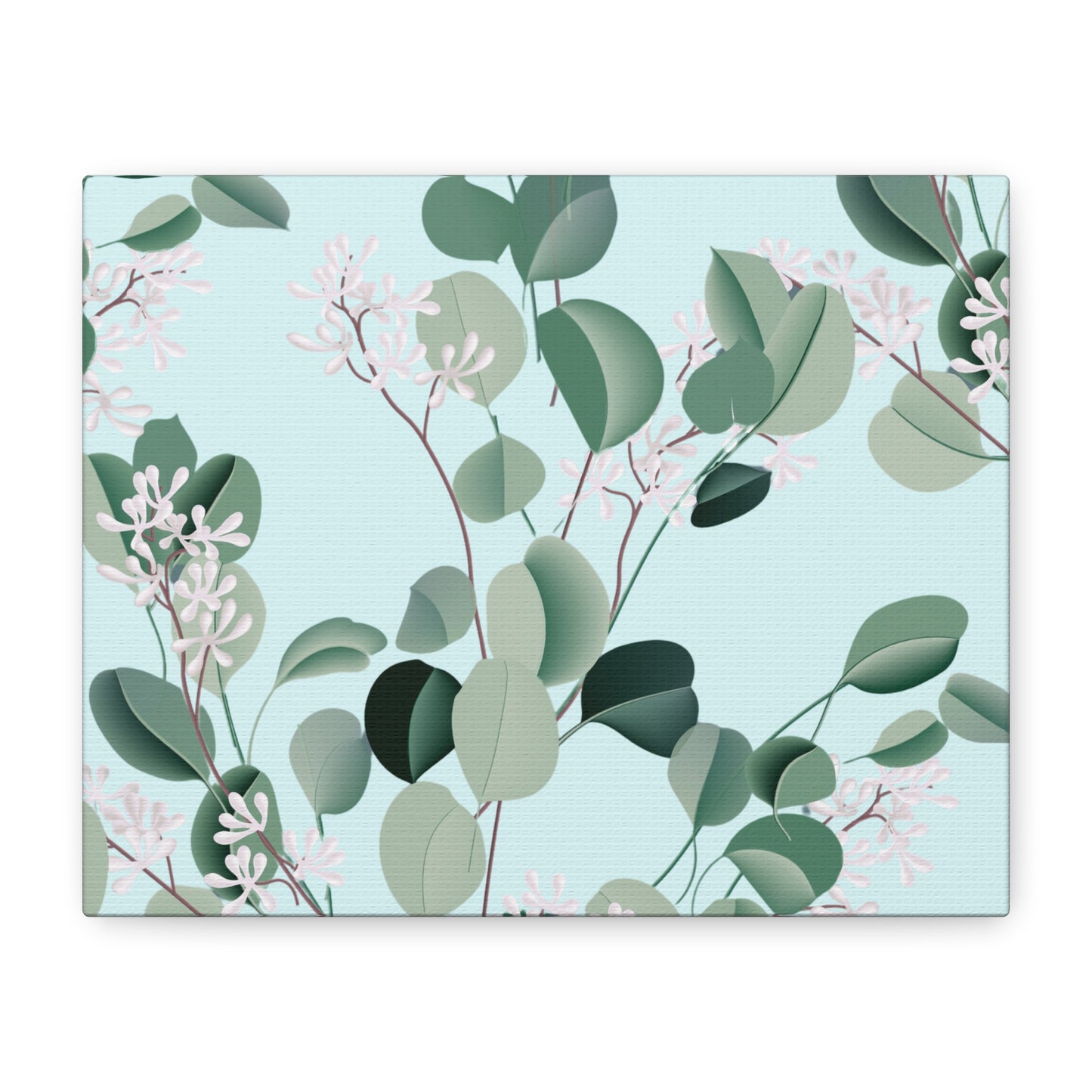 Spa Day Canvas Art Print - Multiple Sizing Options, Eucalyptus Botanical Canvas Wall Art, Nature-Inspired Artwork, Spring Decoration