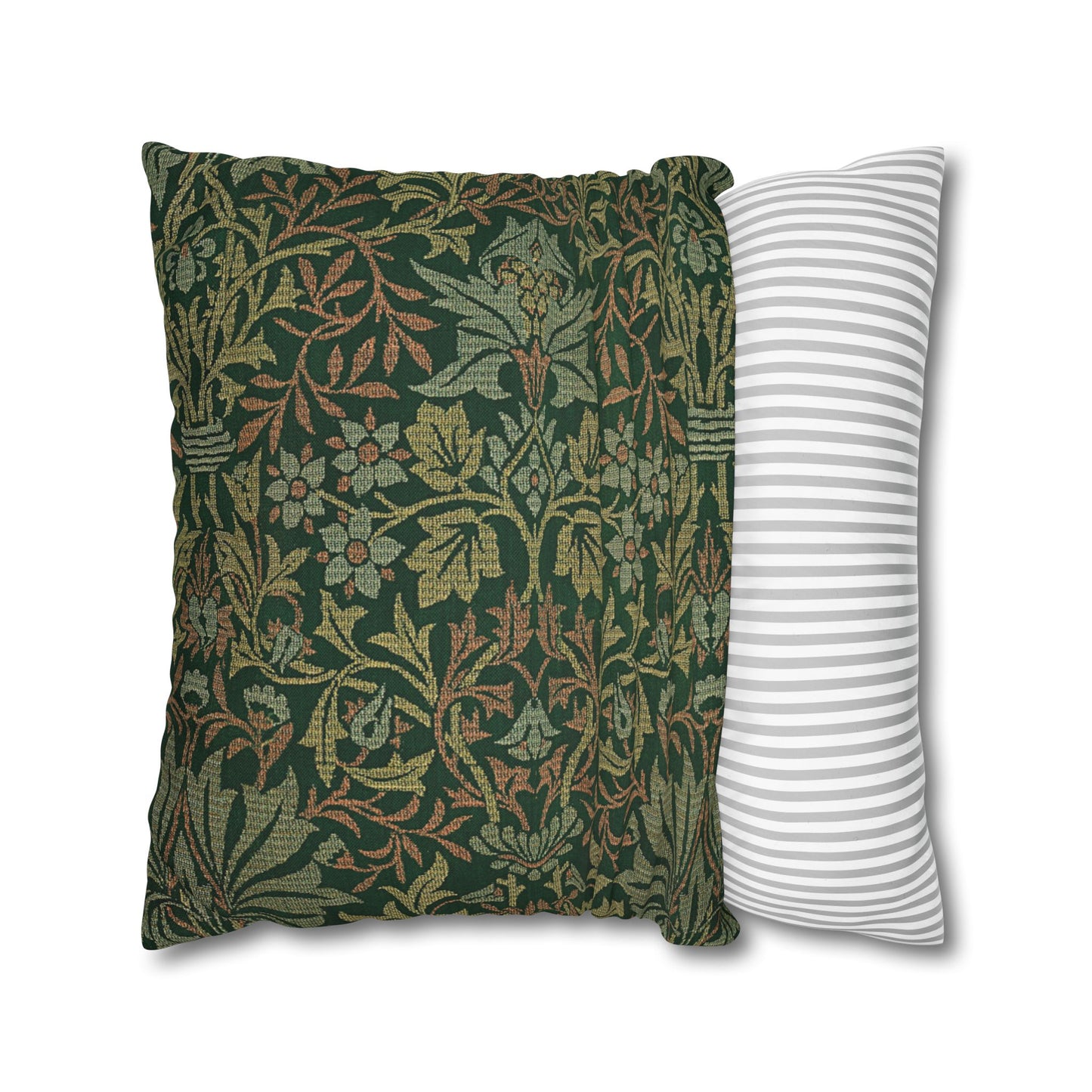 Flower Garden Printed Square Pillow Cover (no insert) - Multiple Sizes (14"x14", 16"x16", 18"x18", 20"x20"), Includes zipper closure