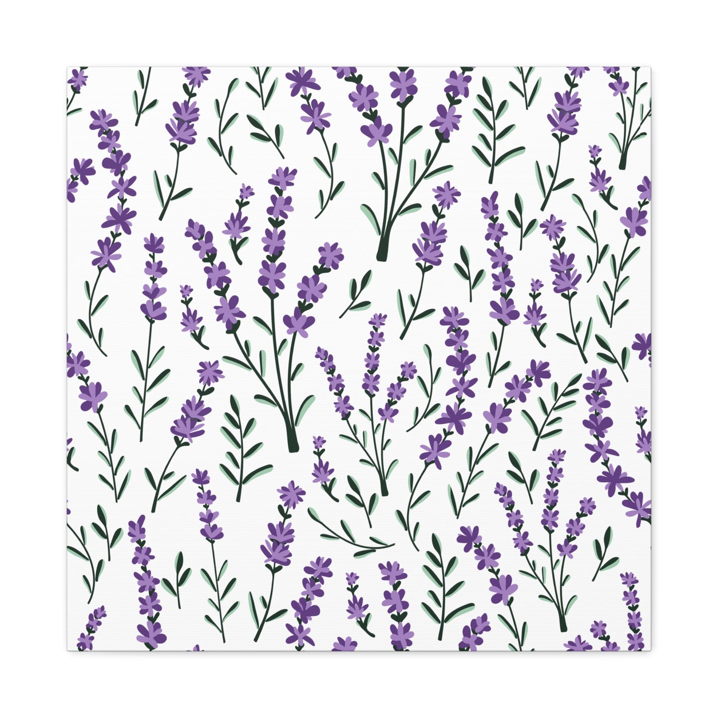 Lavender White Canvas Art Print - Multiple Sizing Options - Lavender Floral Canvas Wall Art, Lavender Home Decor, Gift for Her, Nature-Inspired Art