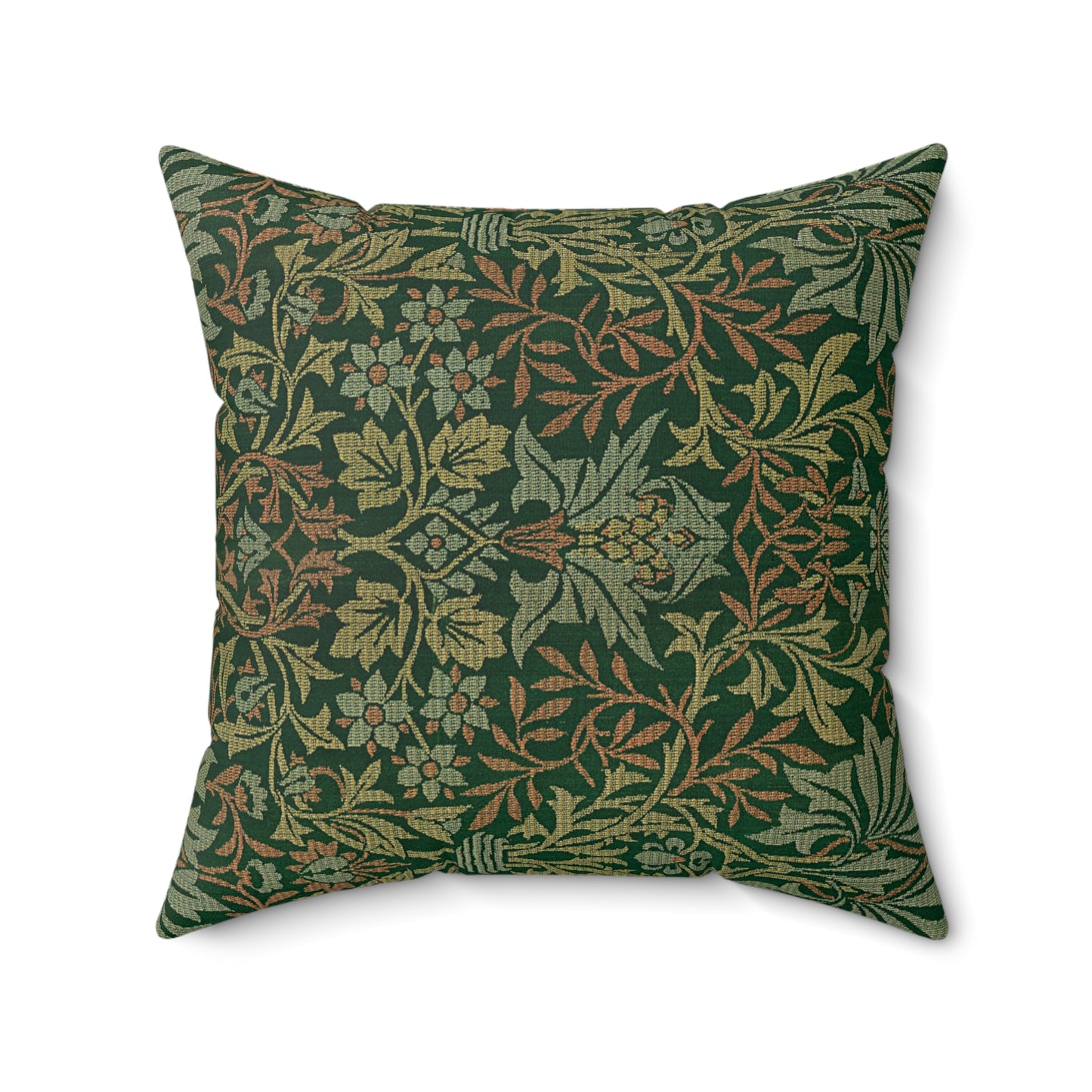 Flower Garden Printed Square Pillow Cover with Insert - Multiple Sizes (14"x14", 16"x16", 18"x18", 20"x20"), Includes insert and zipper closure