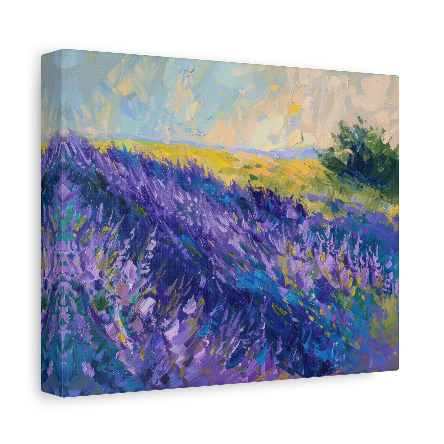 Lavender Fields Canvas Art Print - Multiple Sizing Options - Lavender Fields Canvas Wall Art, Home Gift, Nature Decor, Art for Her