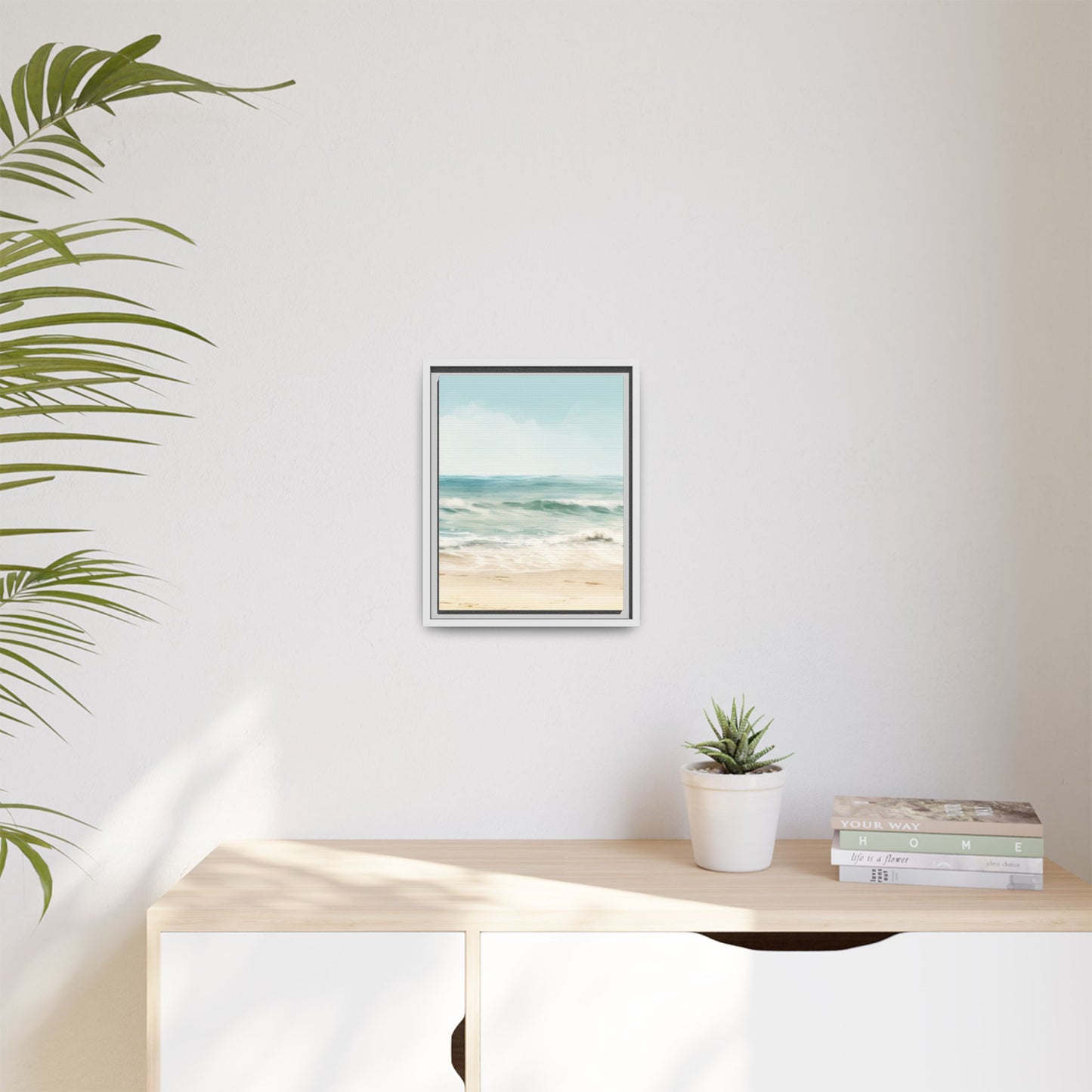 Ocean Breeze Framed Matte Canvas Art - Multiple Frame Color & Size Options
