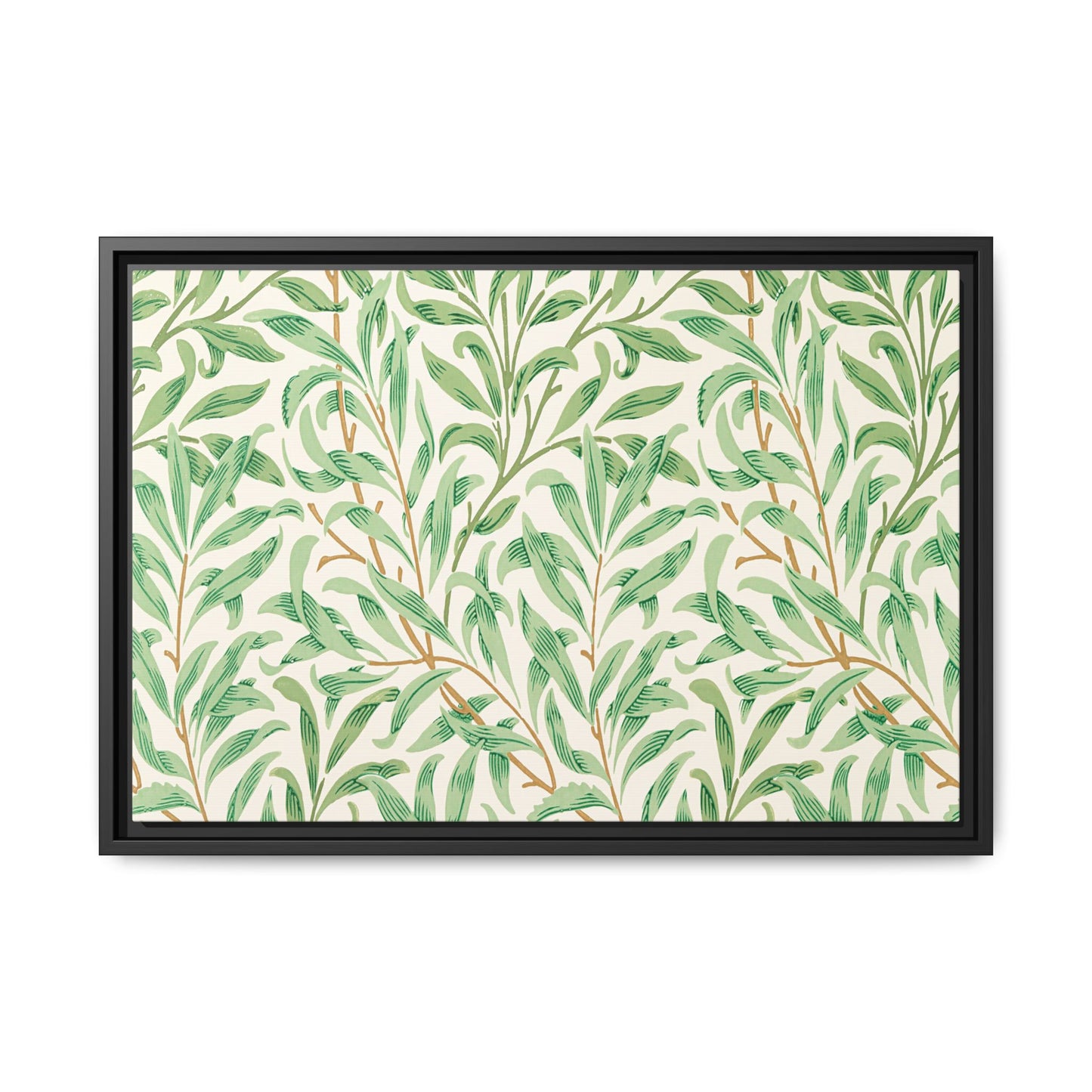 Willow Boughs Framed Matte Canvas Art - Multiple Frame Color & Size Options