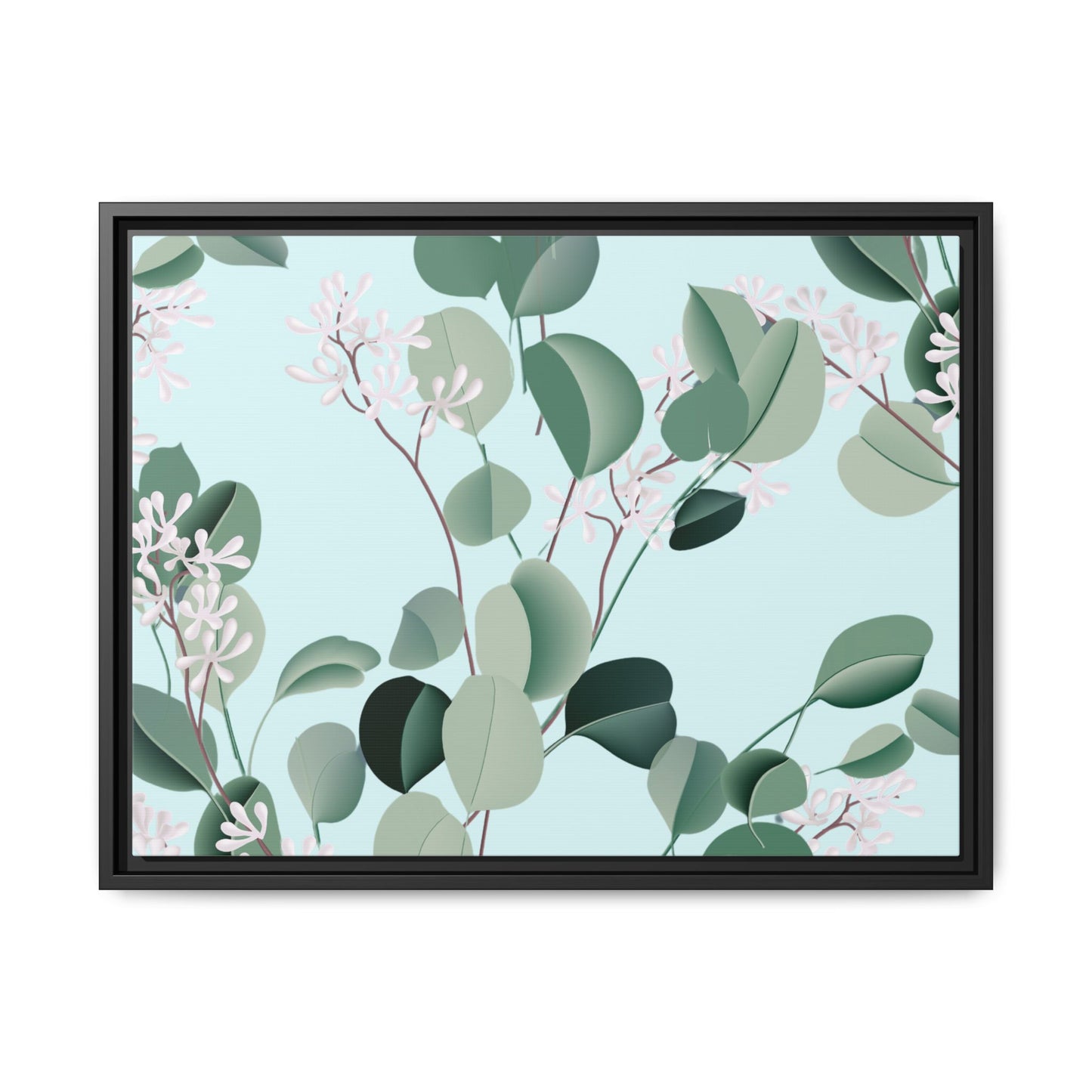 Spa Day Framed Matte Canvas Art - Multiple Frame Colors & Size Options