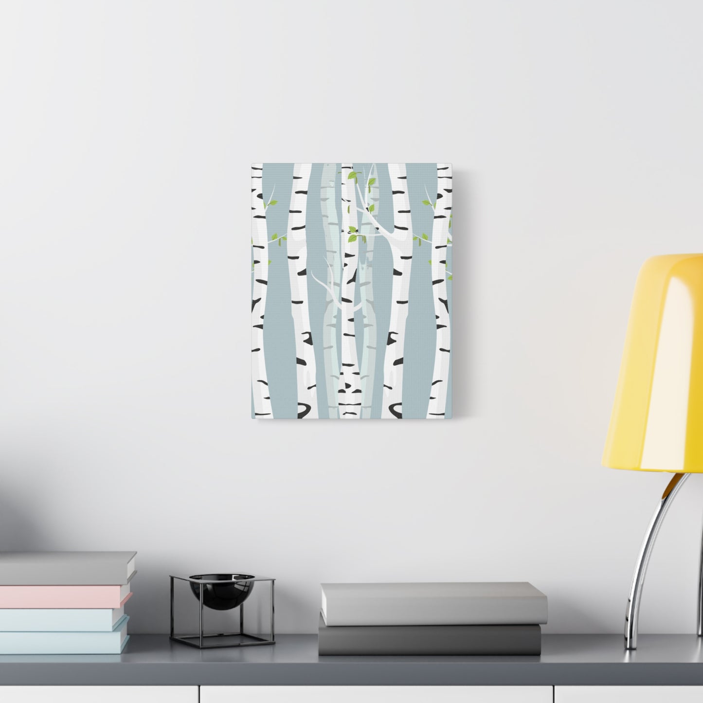 White Birch Canvas Art Print - Multiple Sizing Options - Birch Tree Canvas Wall Art, Modern Nature Home Accent, Gift for Nature Lovers, Forest Wall Art