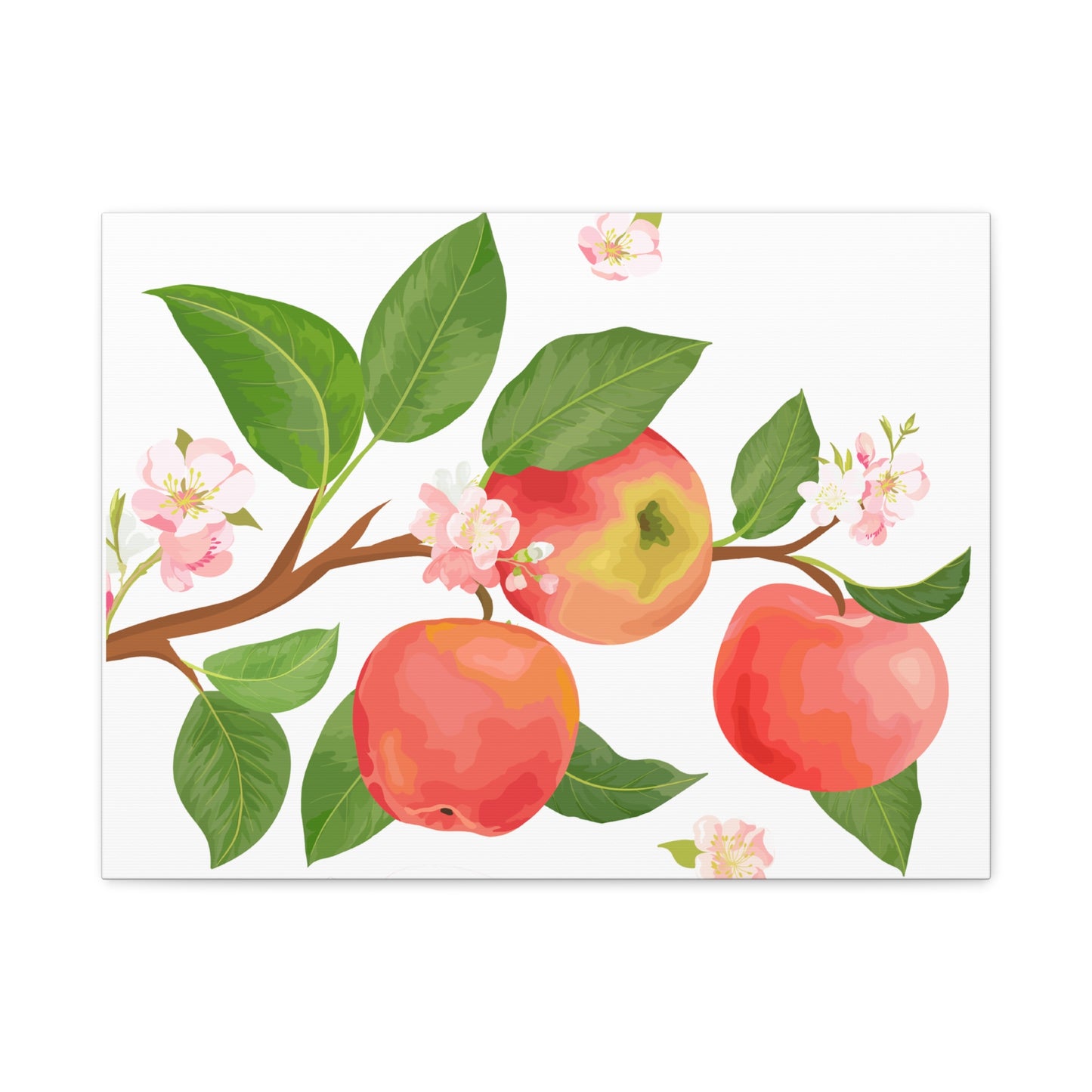 Apple Harvest Canvas Art Print - Multiple Sizing Options- Apple Blossom Canvas Art Print | Floral Wall Decor, Home Decoration, Gift for Nature Lovers, Spring Art