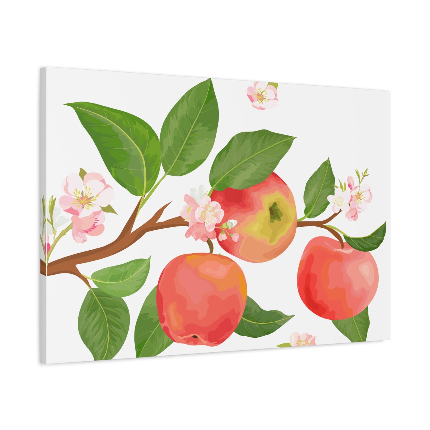 Apple Harvest Canvas Art Print - Multiple Sizing Options- Apple Blossom Canvas Art Print | Floral Wall Decor, Home Decoration, Gift for Nature Lovers, Spring Art