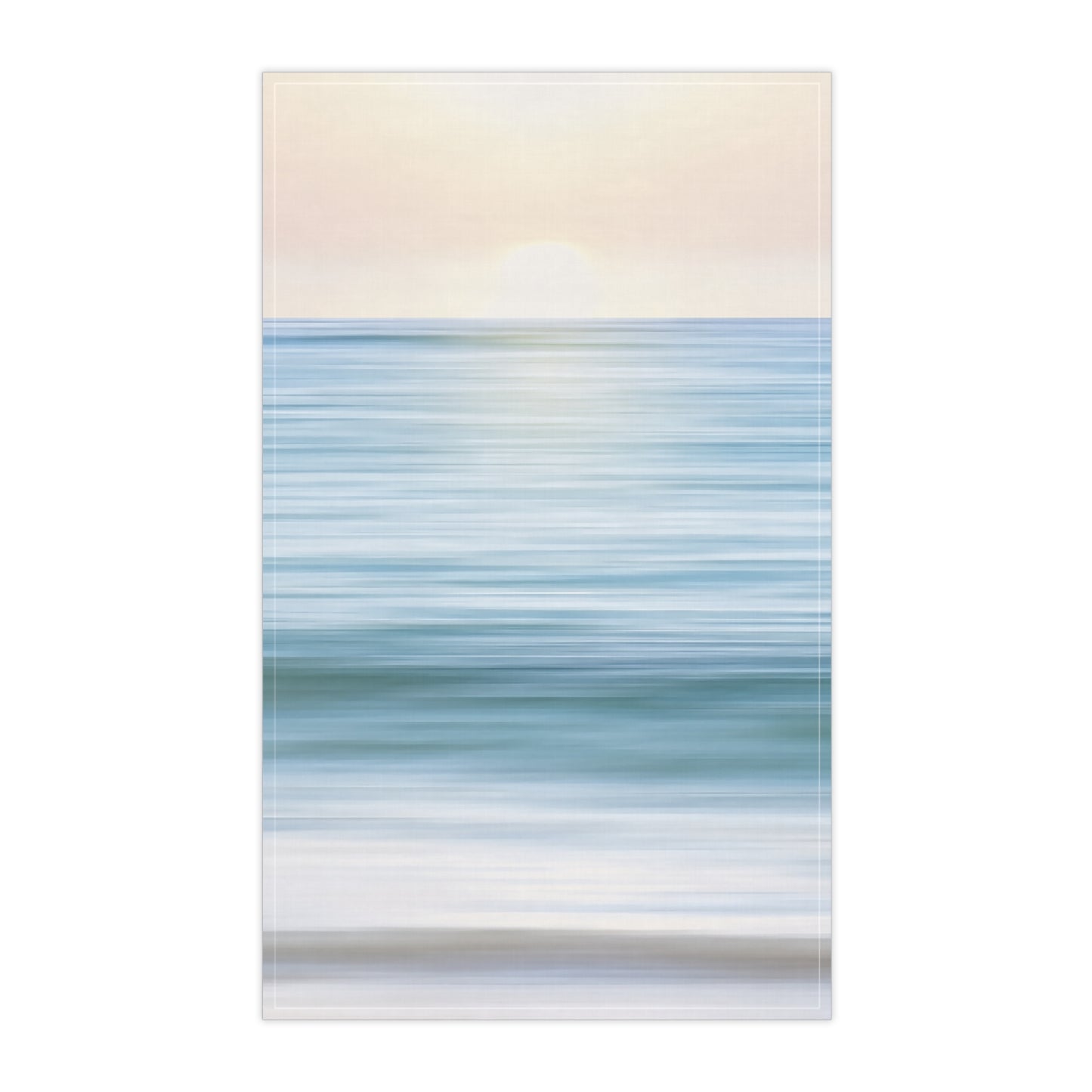 Coastal Cottage Sunset Printed Tea Towels - 100% Cotton Twill, 18" x 30"