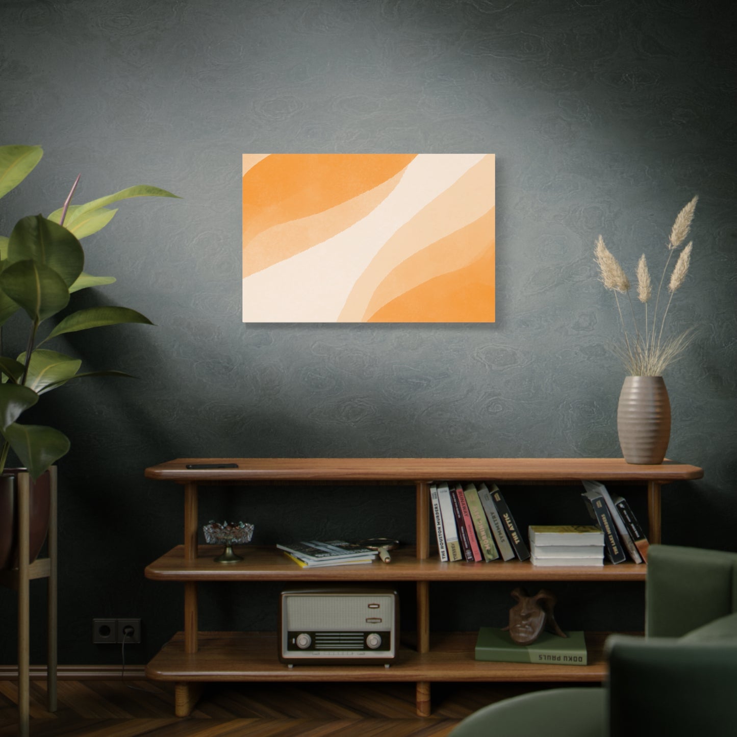 Orange Creamsicle Canvas Wall Art Print - Multiple Sizing Options - Modern Abstract Canvas Art Print for Home Decor, Orange Color Palette, Gift Idea for Art Lovers