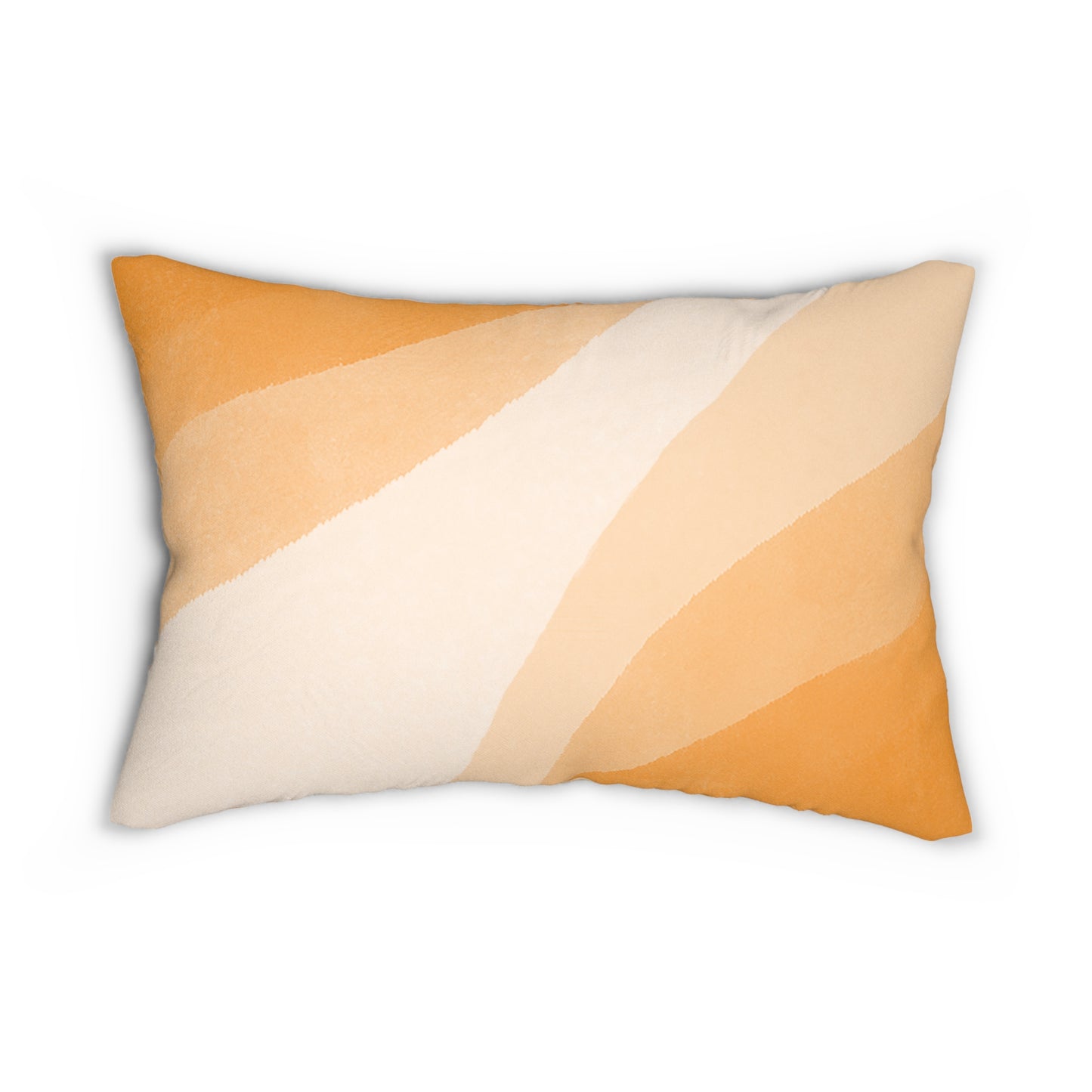 Orange Creamsicle Printed Lumbar Pillow with Insert (20" x 14") - Includes insert and zipper closure