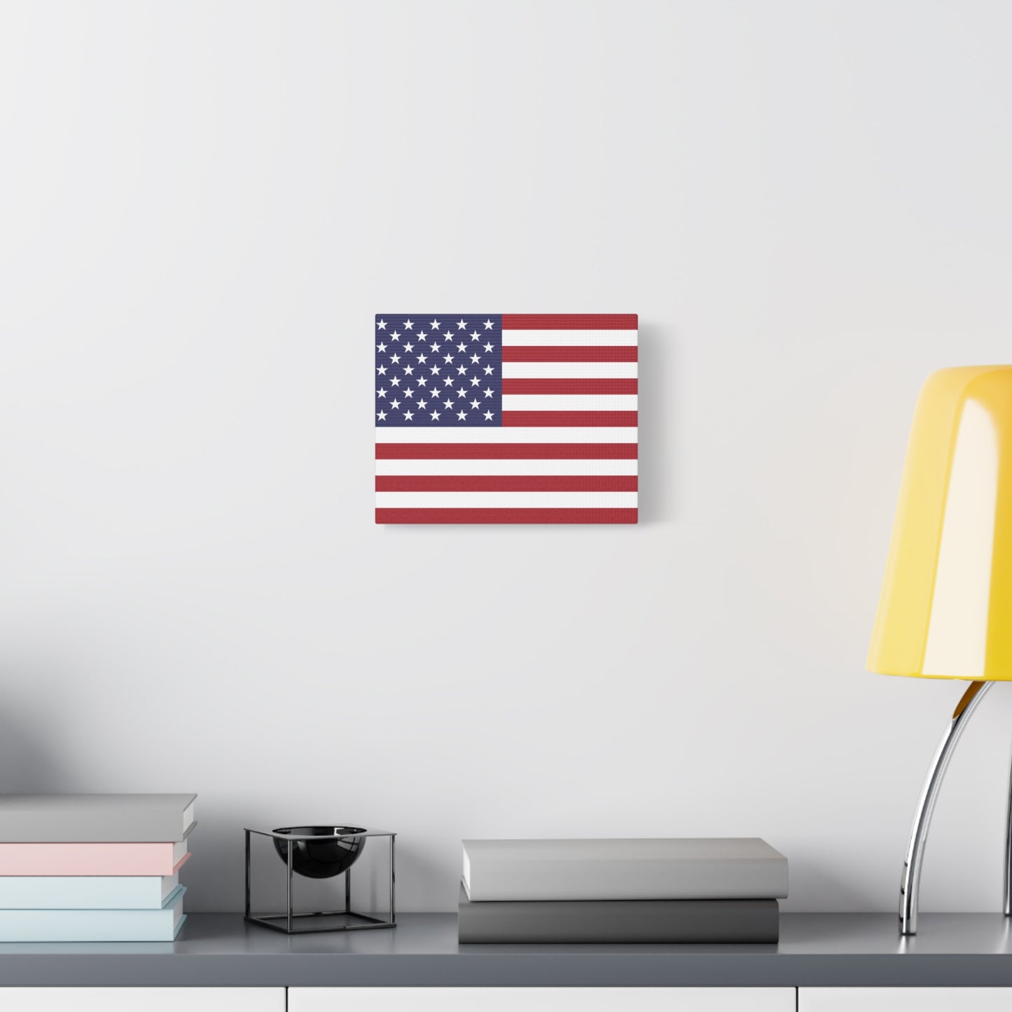 American Flag Canvas Wall Art, Multiple Sizing Options with 1.25" depth - Patriotic Home Decor, USA Flag Artwork, Independence Day Decoration, Gift for Veterans