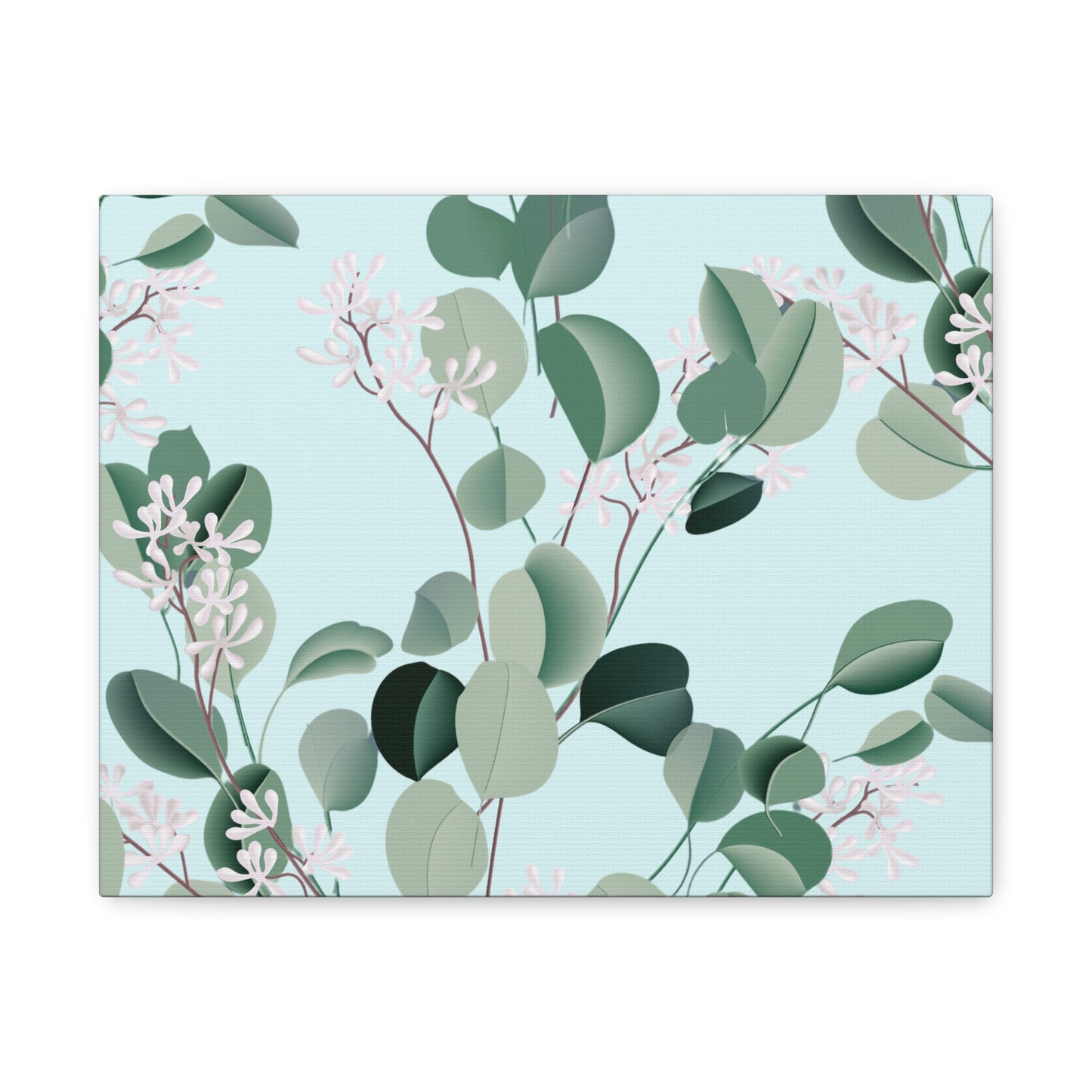 Spa Day Canvas Art Print - Multiple Sizing Options, Eucalyptus Botanical Canvas Wall Art, Nature-Inspired Artwork, Spring Decoration