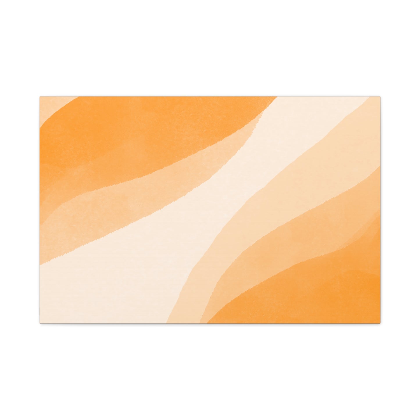 Orange Creamsicle Canvas Wall Art Print - Multiple Sizing Options - Modern Abstract Canvas Art Print for Home Decor, Orange Color Palette, Gift Idea for Art Lovers