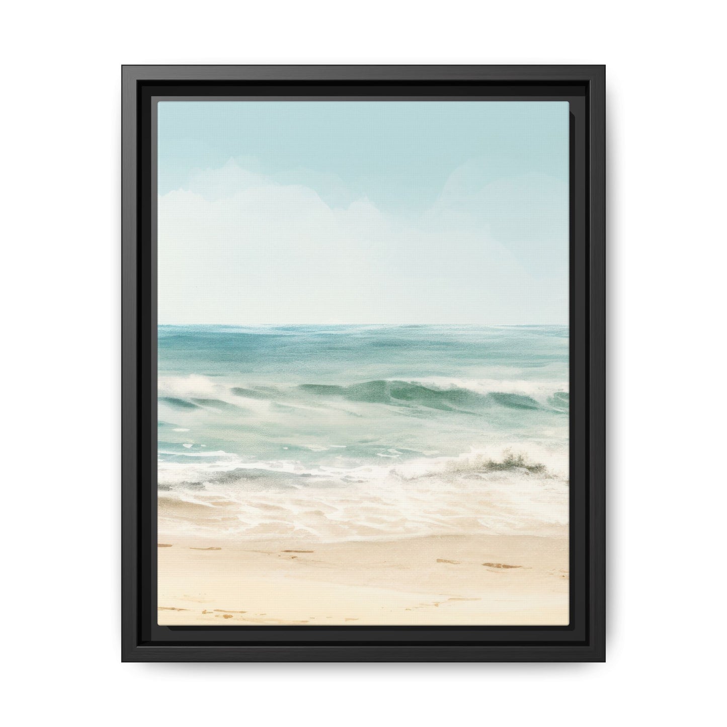 Ocean Breeze Framed Matte Canvas Art - Multiple Frame Color & Size Options