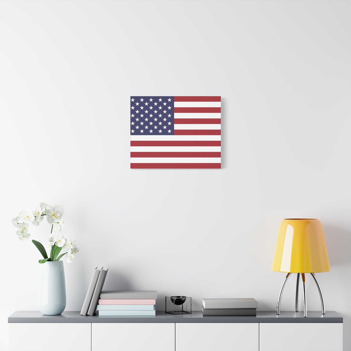 American Flag Canvas Wall Art, Multiple Sizing Options with 1.25" depth - Patriotic Home Decor, USA Flag Artwork, Independence Day Decoration, Gift for Veterans