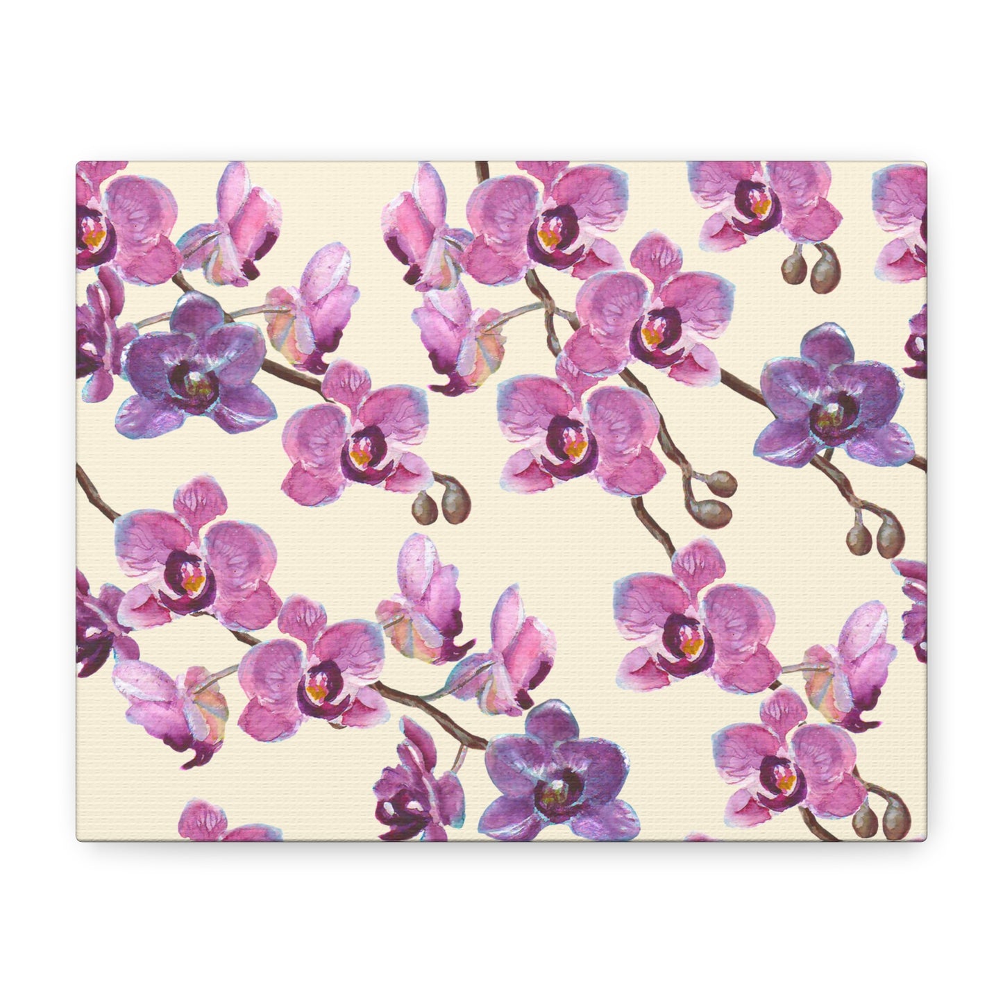 Vanilla Orchid Canvas Art Print - Multiple Sizing Options - Floral Canvas Wall Art, Orchid Print Decor for Home or Office, Gift for Flower Lovers, Mother's Day, Housewarming Decoration
