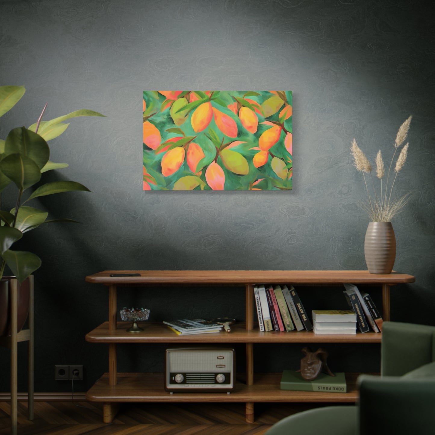Mangoes Canvas Art Print - Multiple Sizing Options - Vibrant Mango Canvas Wall Art Print, Colorful Wall Decor, Perfect for Gifts, Mango Lover's Decor