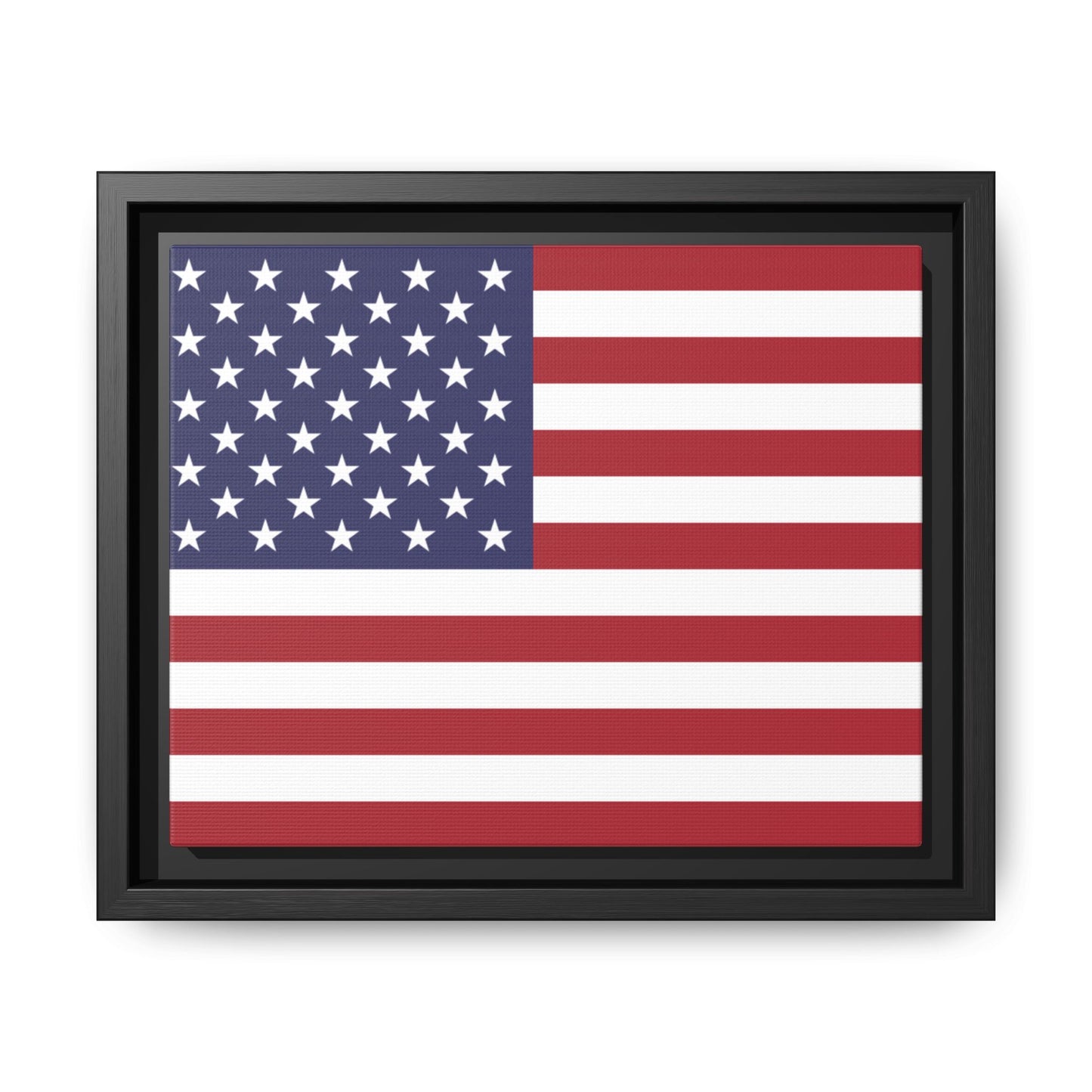 American Flag Framed Canvas Wall Art, Multiple Sizing Options with 1.25" depth - Patriotic Home Decor, USA Flag Artwork, Independence Day Decoration, Gift for Veterans