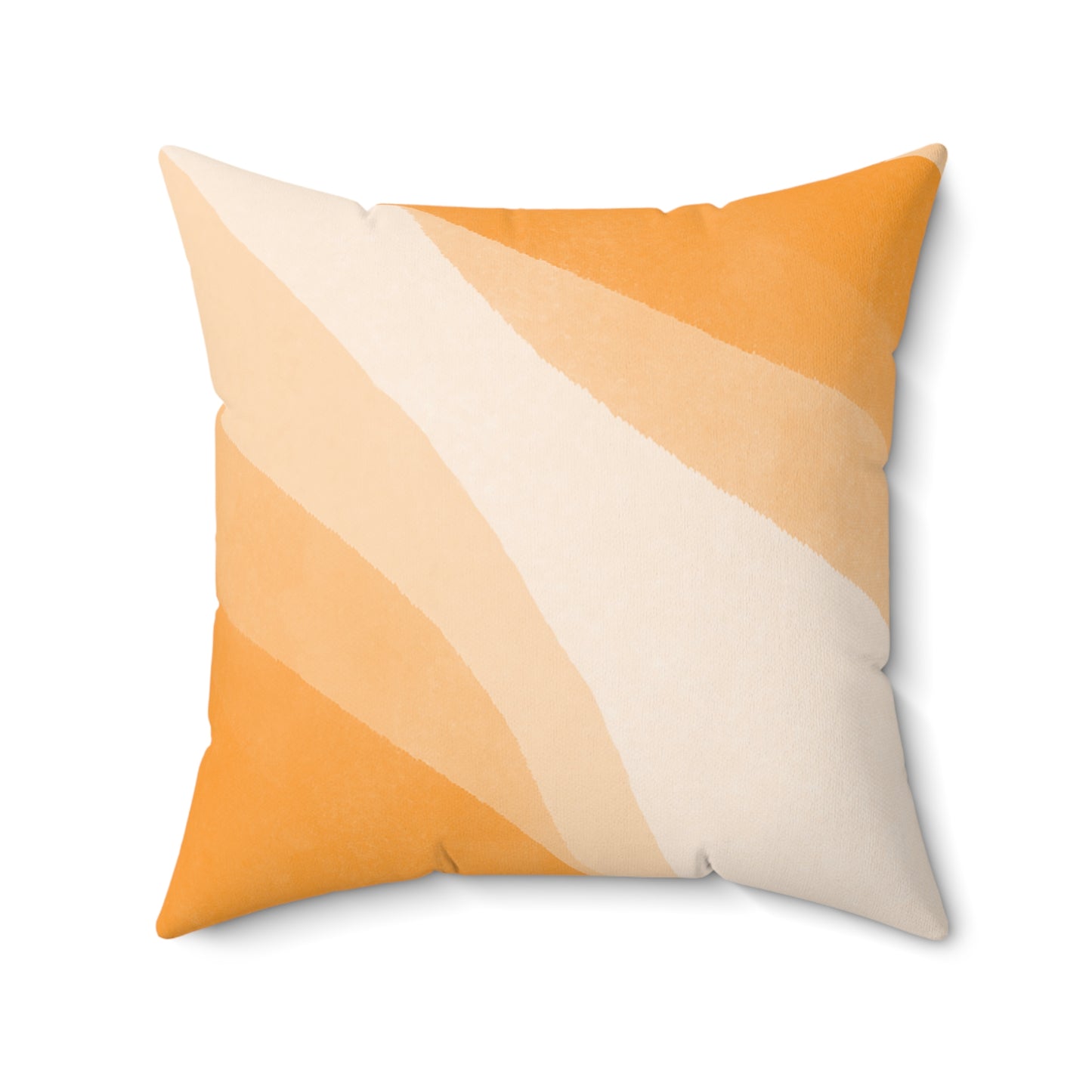 Orange Creamsicle Printed Square Pillow Cover with Insert - Multiple Sizes (14"x14", 16"x16", 18"x18", 20"x20"), Includes insert and zipper closure