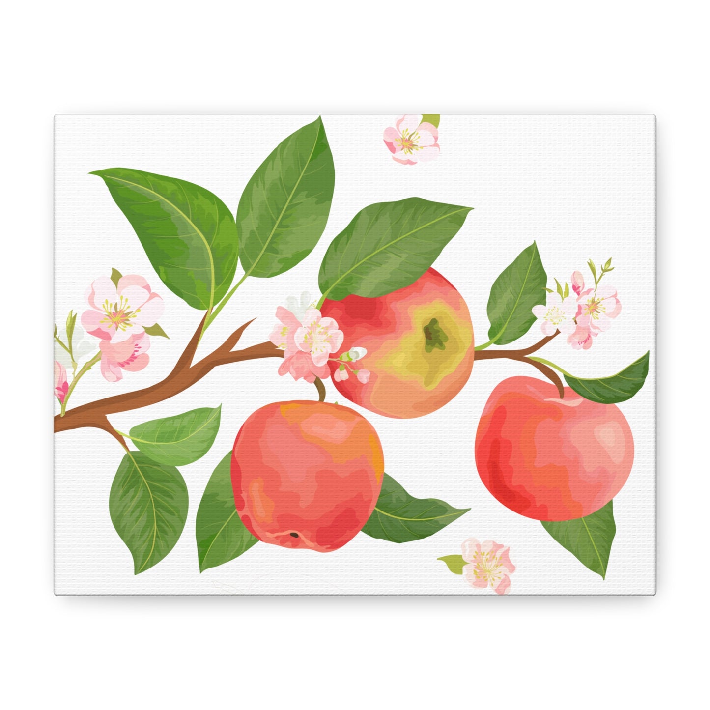 Apple Harvest Canvas Art Print - Multiple Sizing Options- Apple Blossom Canvas Art Print | Floral Wall Decor, Home Decoration, Gift for Nature Lovers, Spring Art