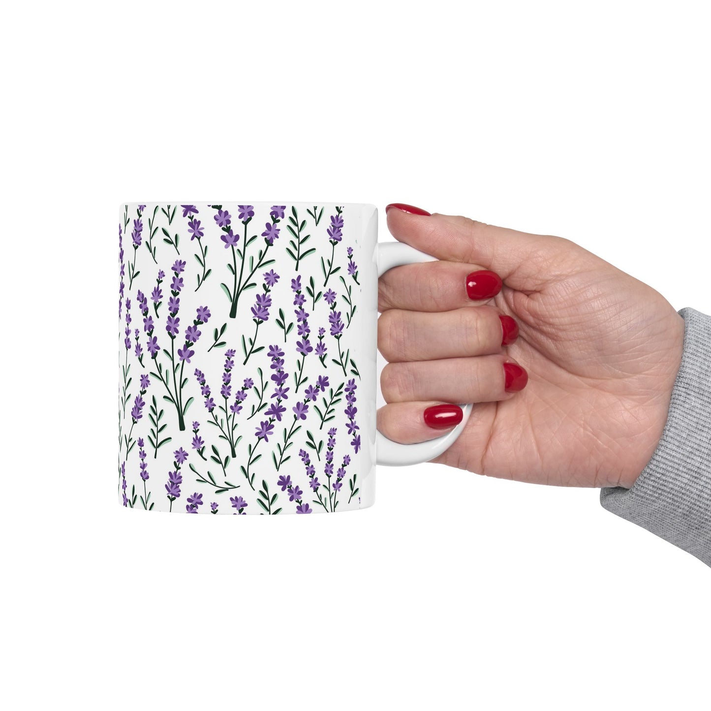Lavender Ceramic Mug - 11 oz. & 15 oz. options