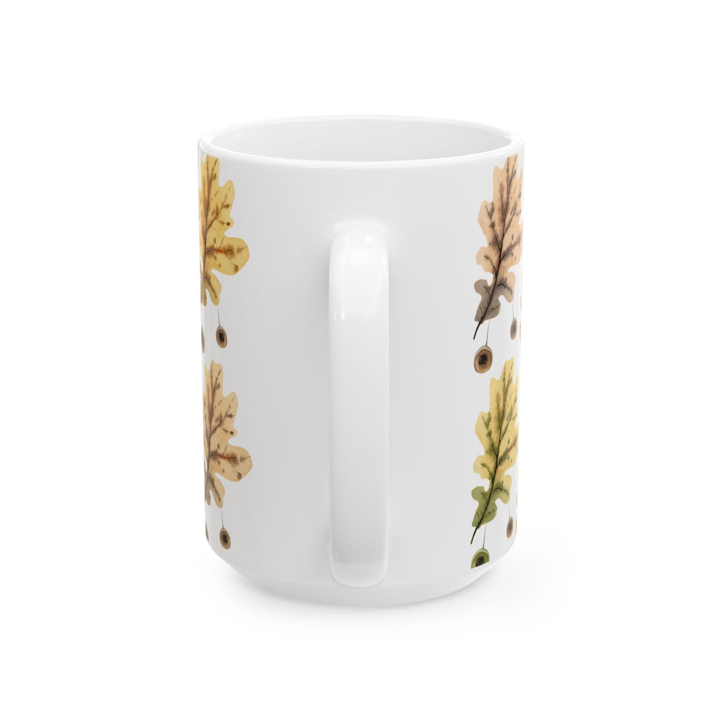 Oak Leaves Ceramic Mug - 11 oz. & 15 oz. options