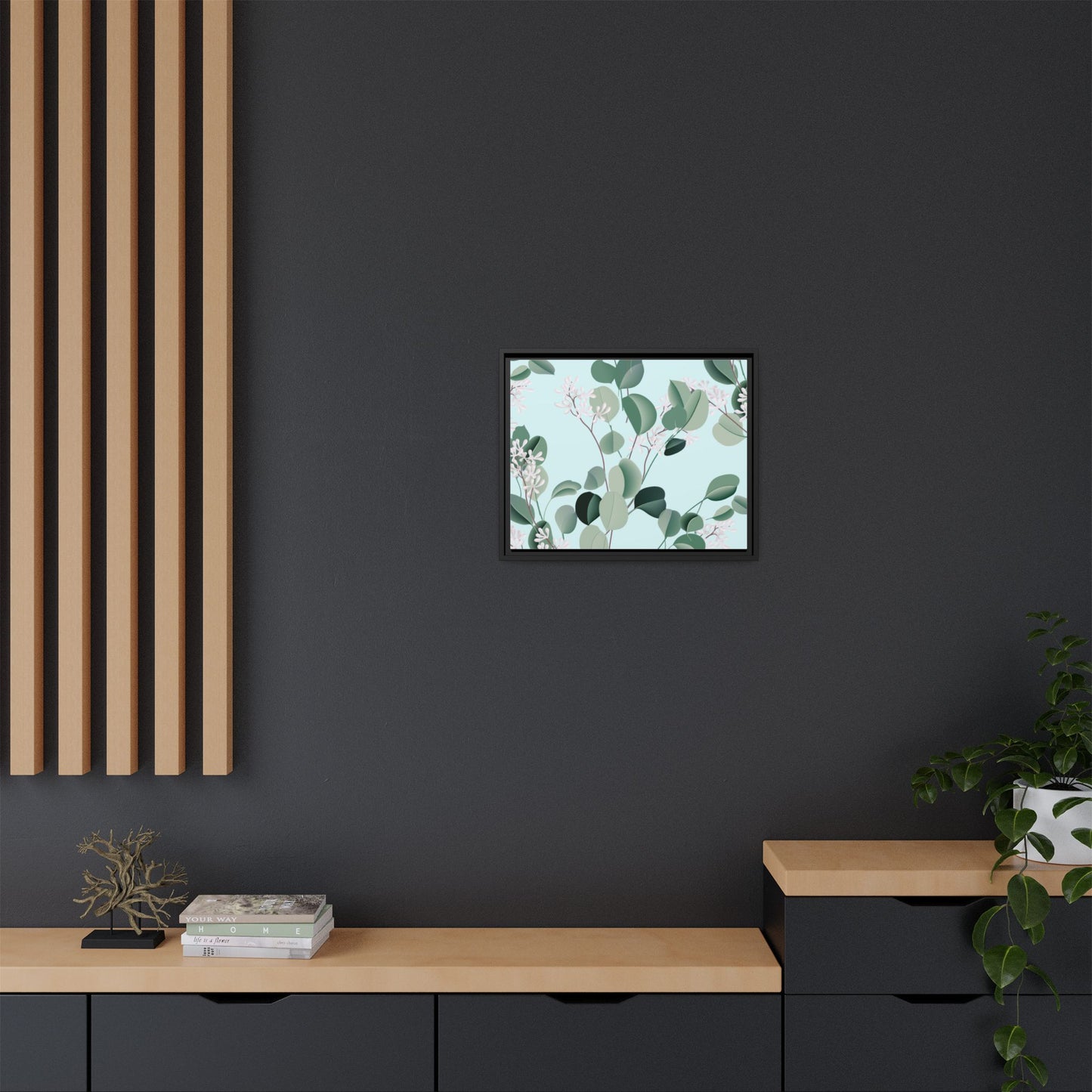 Spa Day Framed Matte Canvas Art - Multiple Frame Colors & Size Options