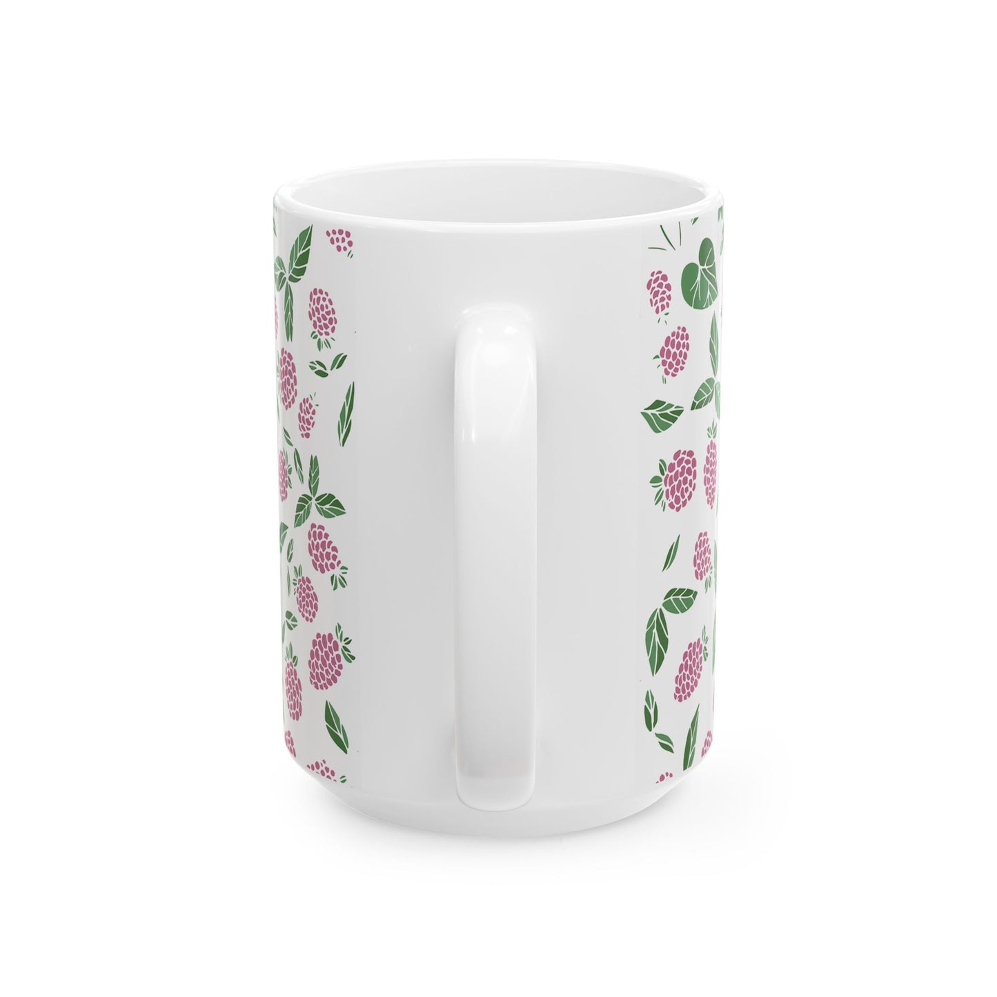 Pink Berry Ceramic Mug - 11 oz. & 15 oz. options