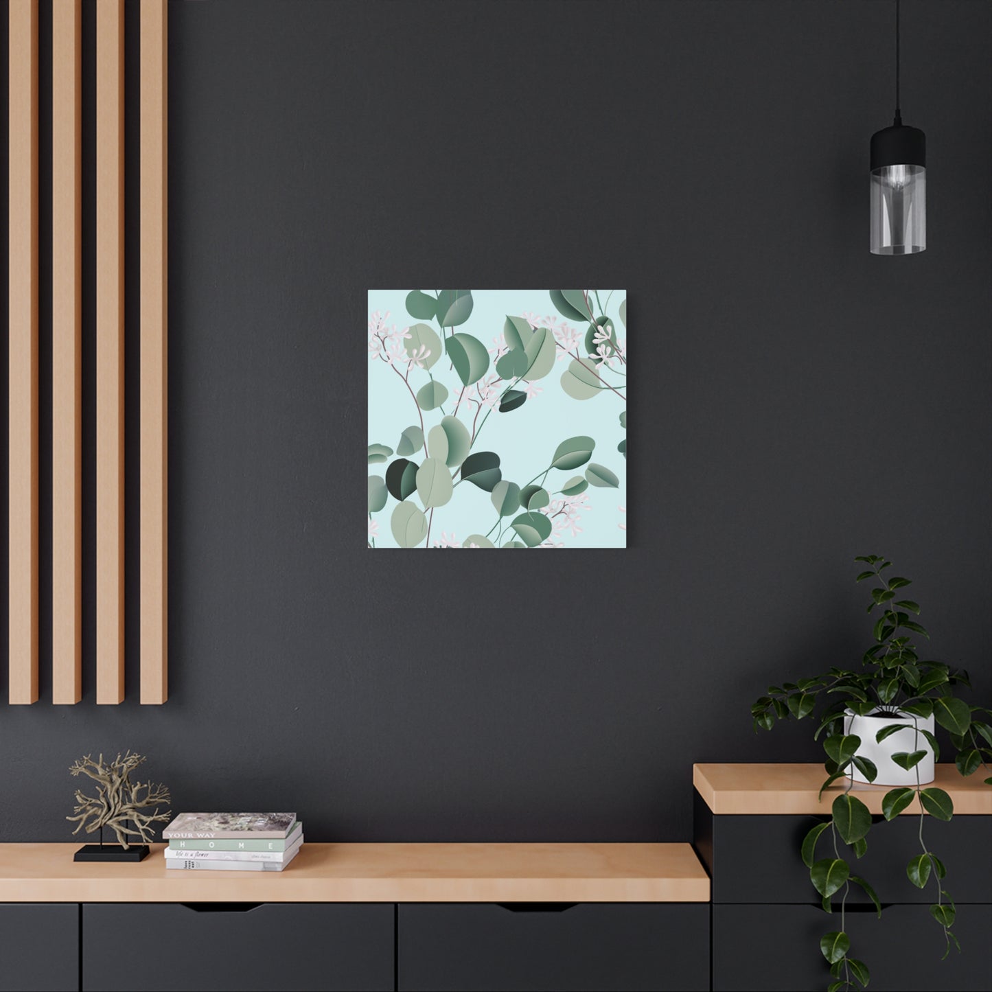 Spa Day Canvas Art Print - Multiple Sizing Options, Eucalyptus Botanical Canvas Wall Art, Nature-Inspired Artwork, Spring Decoration