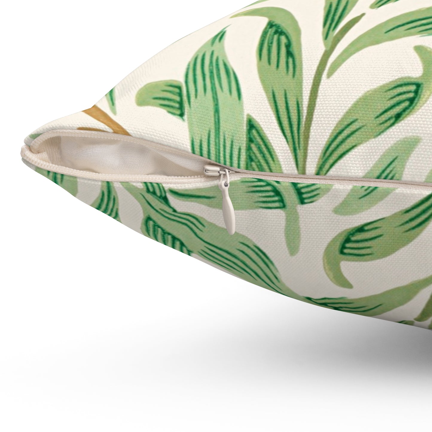 Willow Boughs Printed Square Pillow Cover with Insert - Multiple Sizes (14"x14", 16"x16", 18"x18", 20"x20"), Includes insert and zipper closure