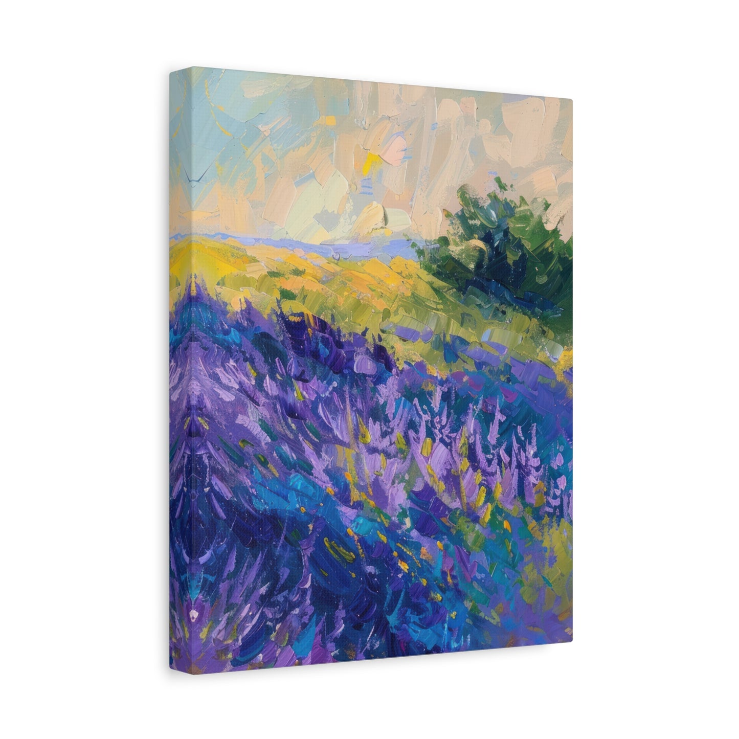 Lavender Fields Canvas Art Print - Multiple Sizing Options - Lavender Fields Canvas Wall Art, Home Gift, Nature Decor, Art for Her
