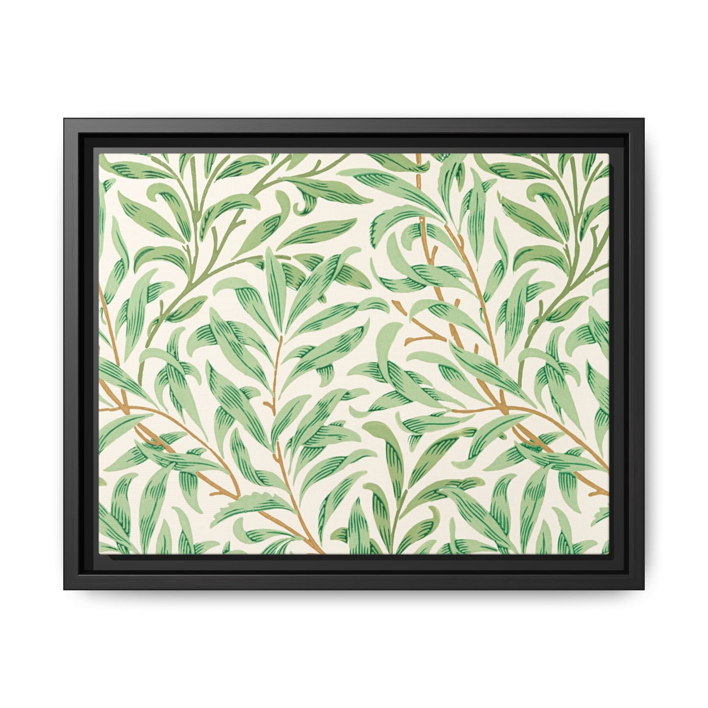 Willow Boughs Framed Matte Canvas Art - Multiple Frame Color & Size Options