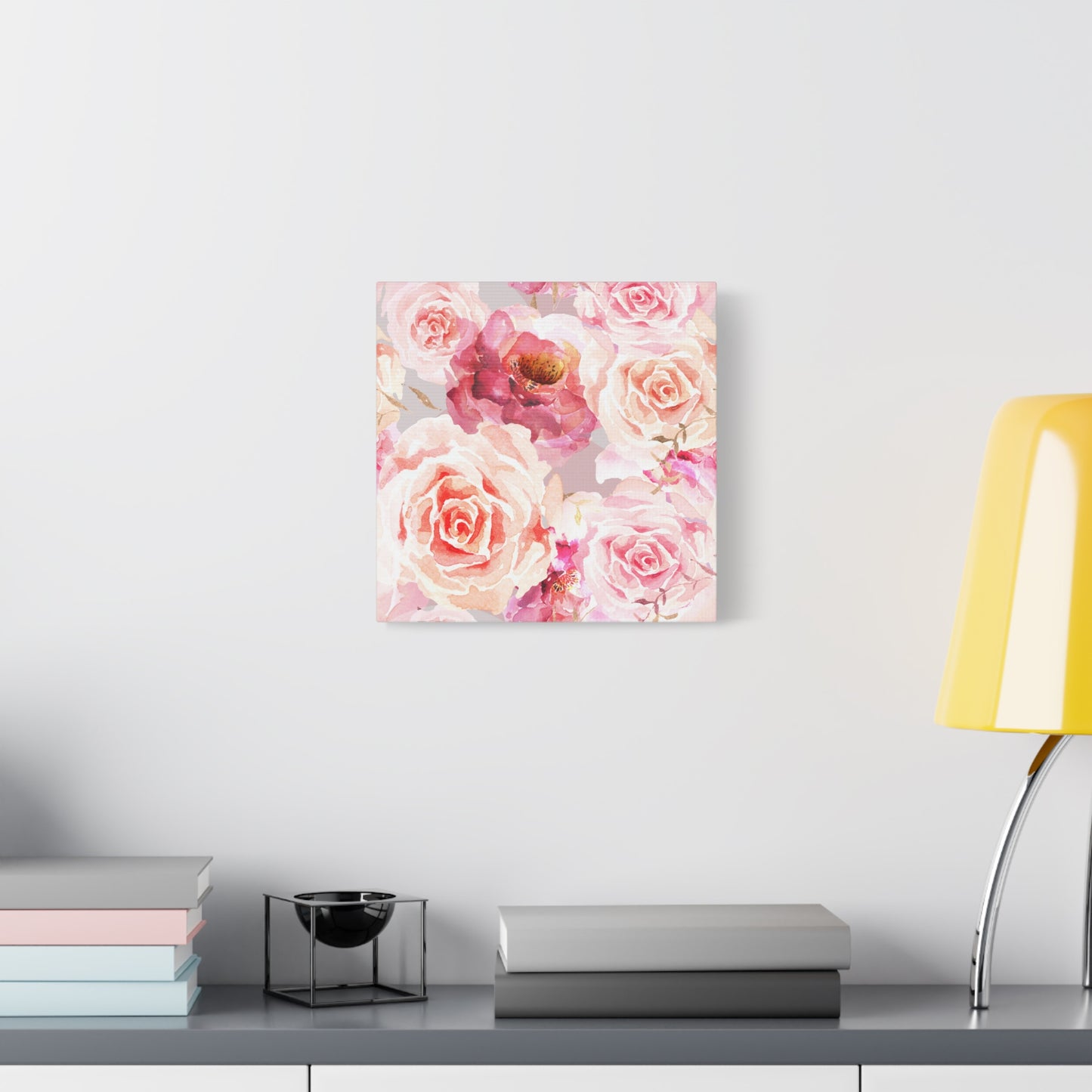 Bohemian Rose Canvas Wall Art Print - Multiple Sizing Options - Floral Canvas Wall Art, Beautiful Rose Blossom Decor, Home Decoration, Gift for Her, Wedding Present, Art for Living Room