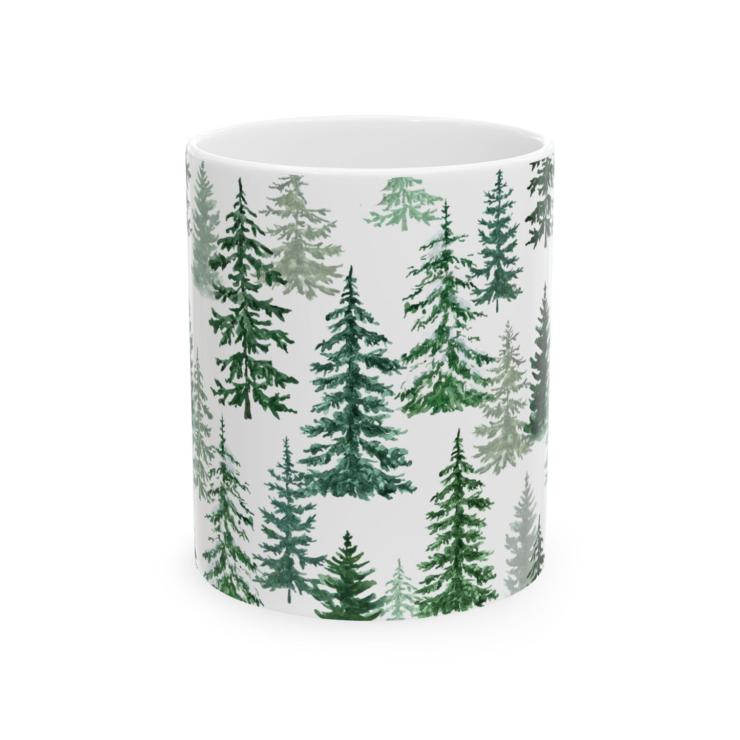 Fraser Fir Mug - 11 oz. & 15 oz. options, Christmas Mugs, Winter Coffee Mug, Christmas Coffee Cup Gift