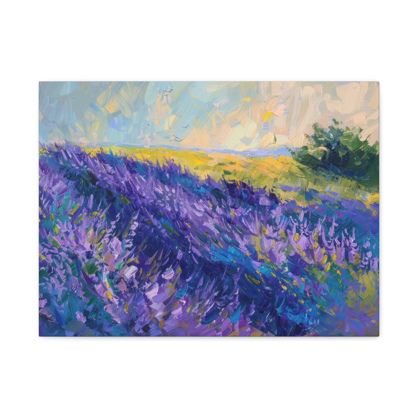 Lavender Fields Canvas Art Print - Multiple Sizing Options - Lavender Fields Canvas Wall Art, Home Gift, Nature Decor, Art for Her