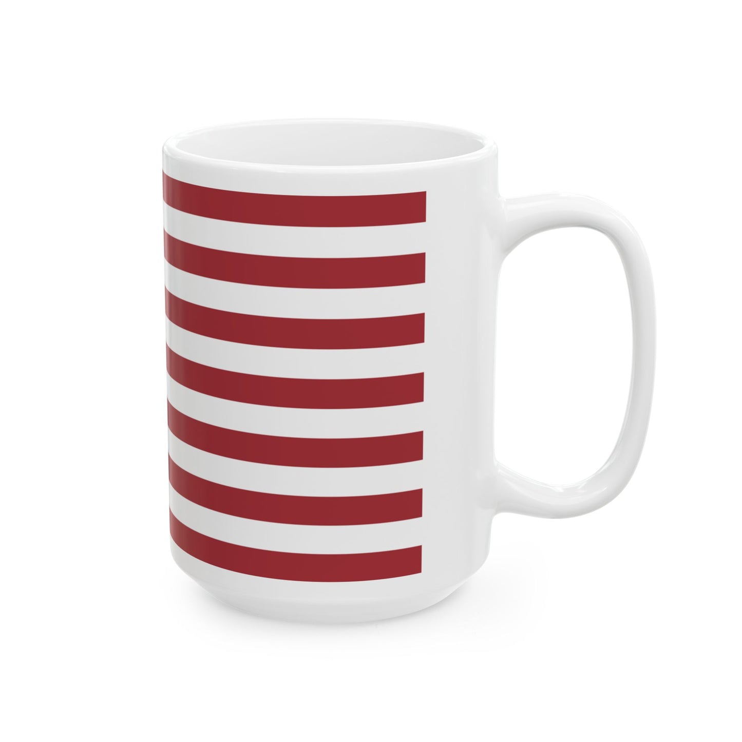 American Flag Mug - 11 oz. & 15 oz. size options - Patriotic Ceramic Mug | USA Flag Design for Coffee Lovers, 4th of July Gift, Home Decor, Tea Drinkware, Independence Day Celebration