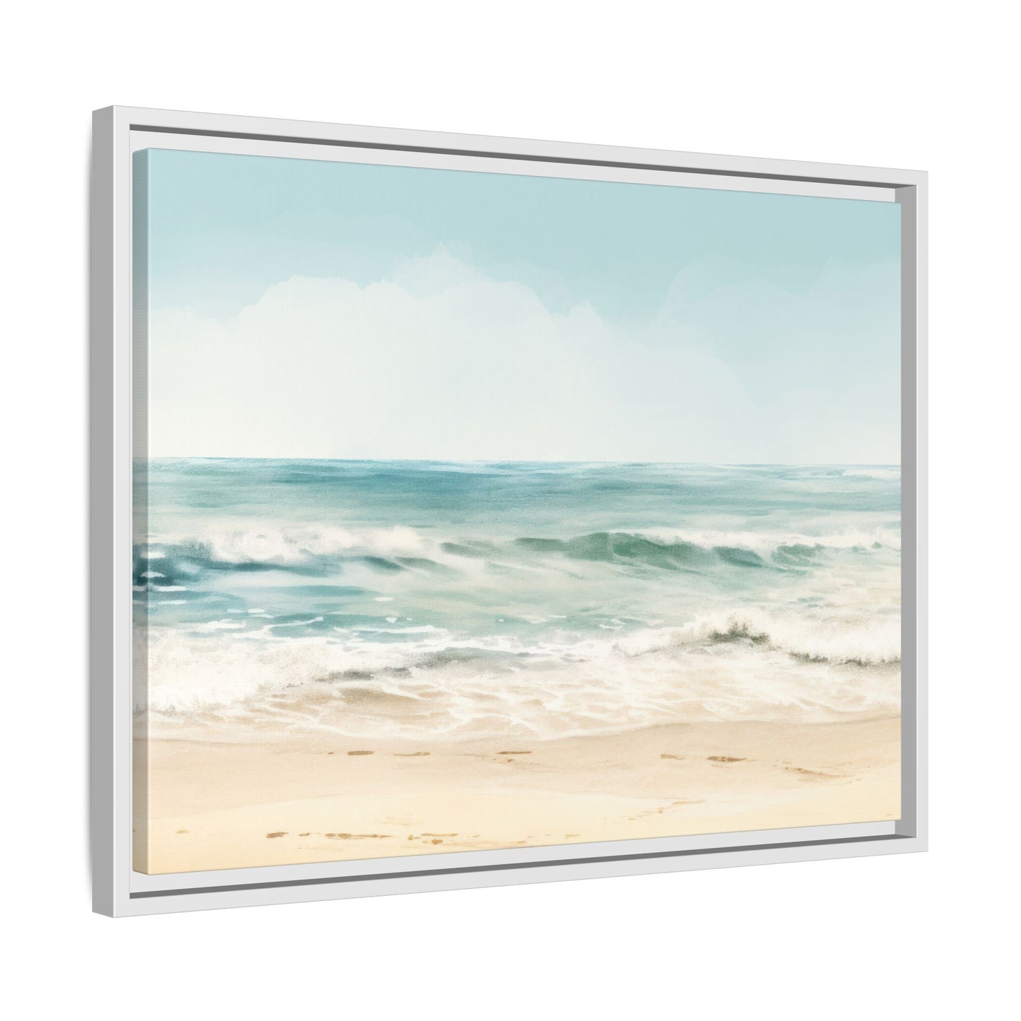 Ocean Breeze Framed Matte Canvas Art - Multiple Frame Color & Size Options
