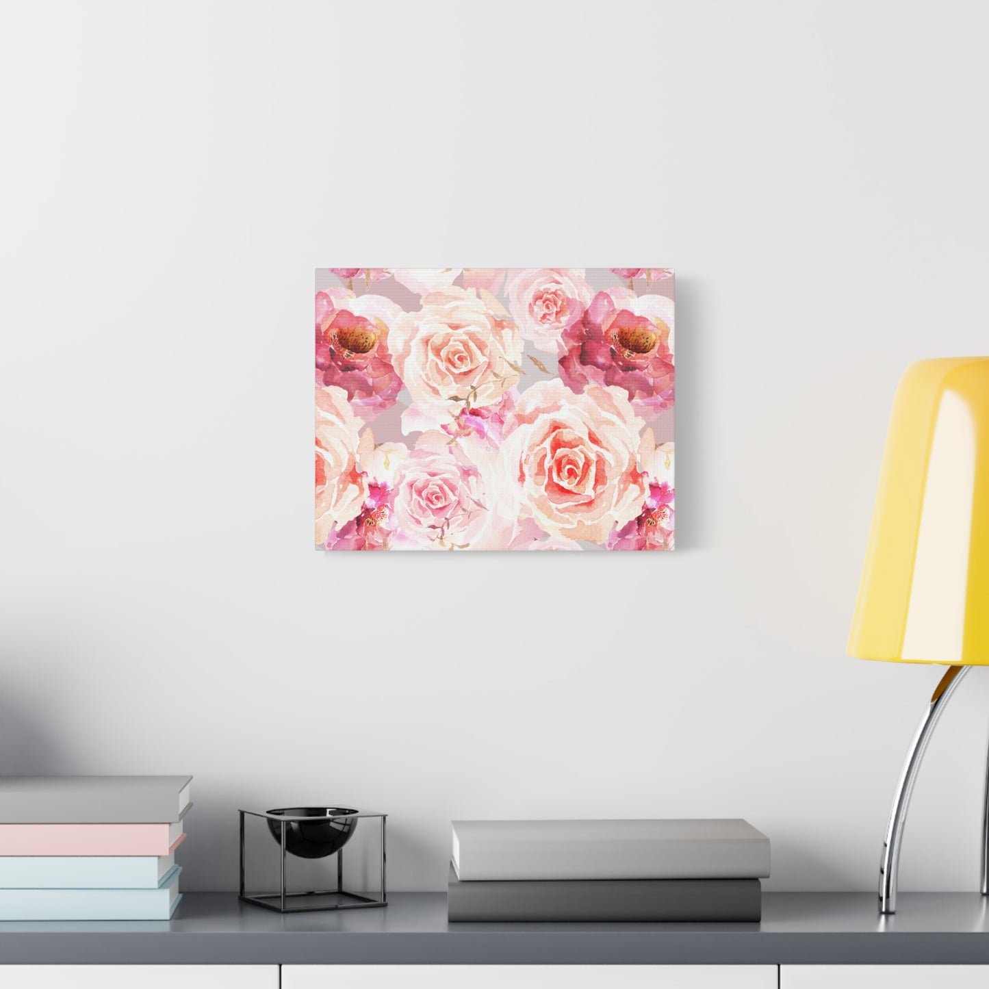 Bohemian Rose Canvas Wall Art Print - Multiple Sizing Options - Floral Canvas Wall Art, Beautiful Rose Blossom Decor, Home Decoration, Gift for Her, Wedding Present, Art for Living Room