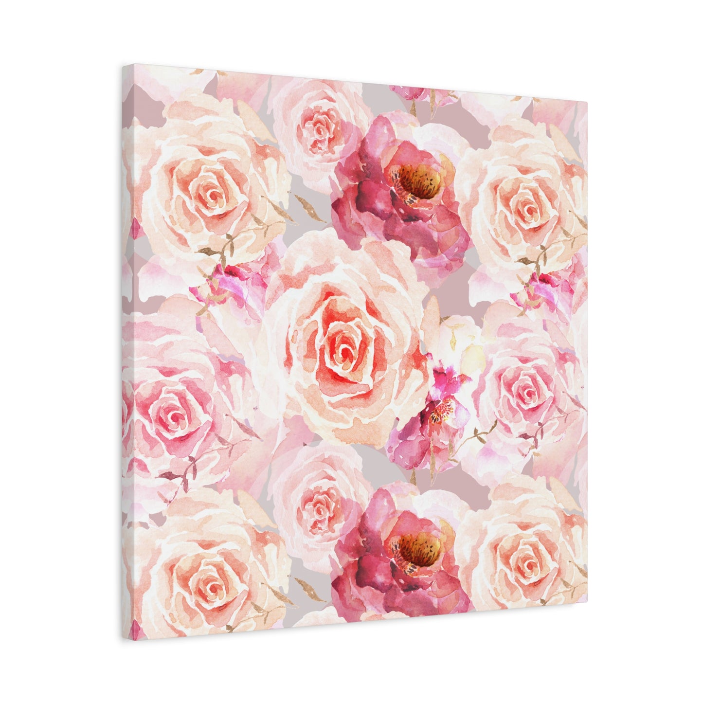Bohemian Rose Canvas Wall Art Print - Multiple Sizing Options - Floral Canvas Wall Art, Beautiful Rose Blossom Decor, Home Decoration, Gift for Her, Wedding Present, Art for Living Room