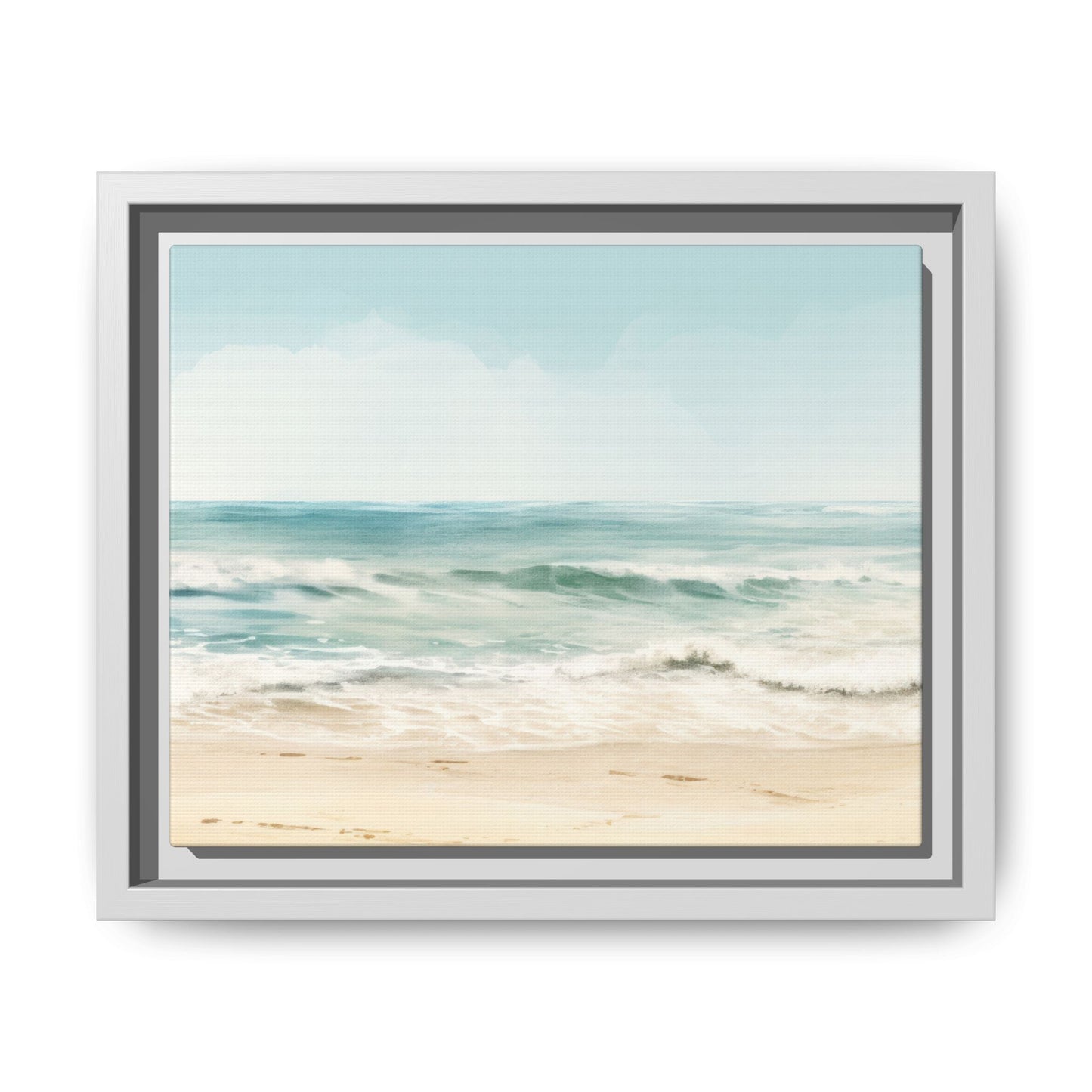 Ocean Breeze Framed Matte Canvas Art - Multiple Frame Color & Size Options