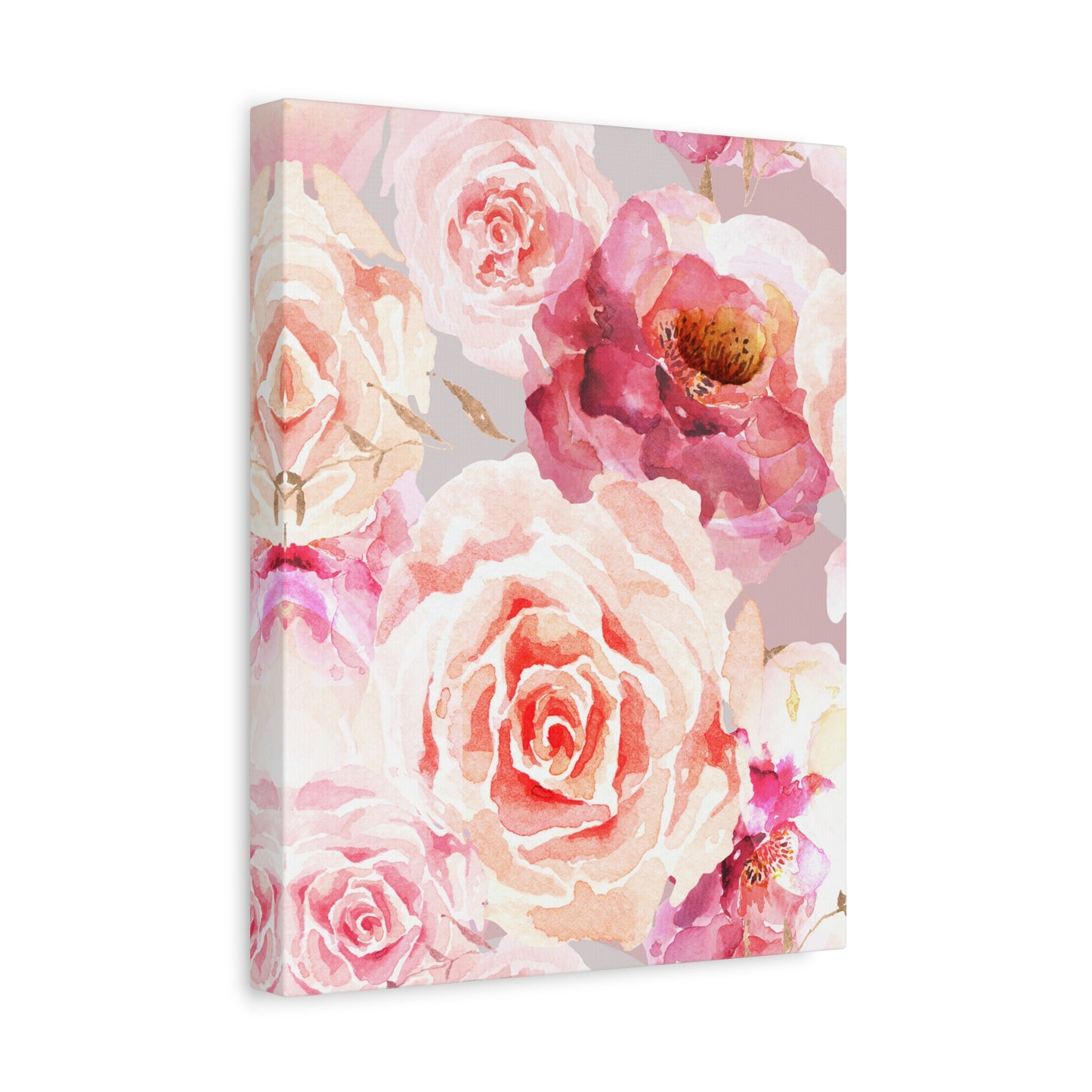 Bohemian Rose Canvas Wall Art Print - Multiple Sizing Options - Floral Canvas Wall Art, Beautiful Rose Blossom Decor, Home Decoration, Gift for Her, Wedding Present, Art for Living Room