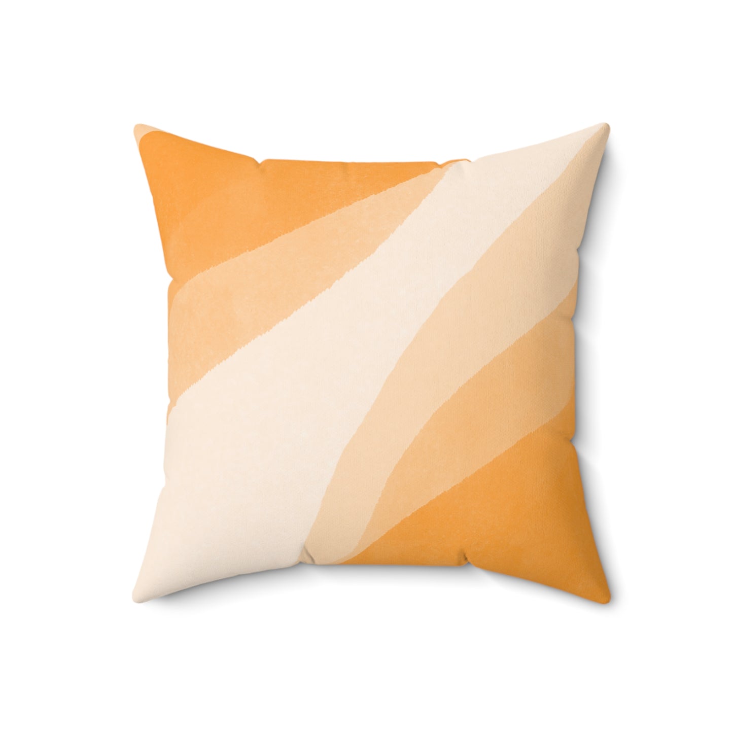 Orange Creamsicle Printed Square Pillow Cover with Insert - Multiple Sizes (14"x14", 16"x16", 18"x18", 20"x20"), Includes insert and zipper closure
