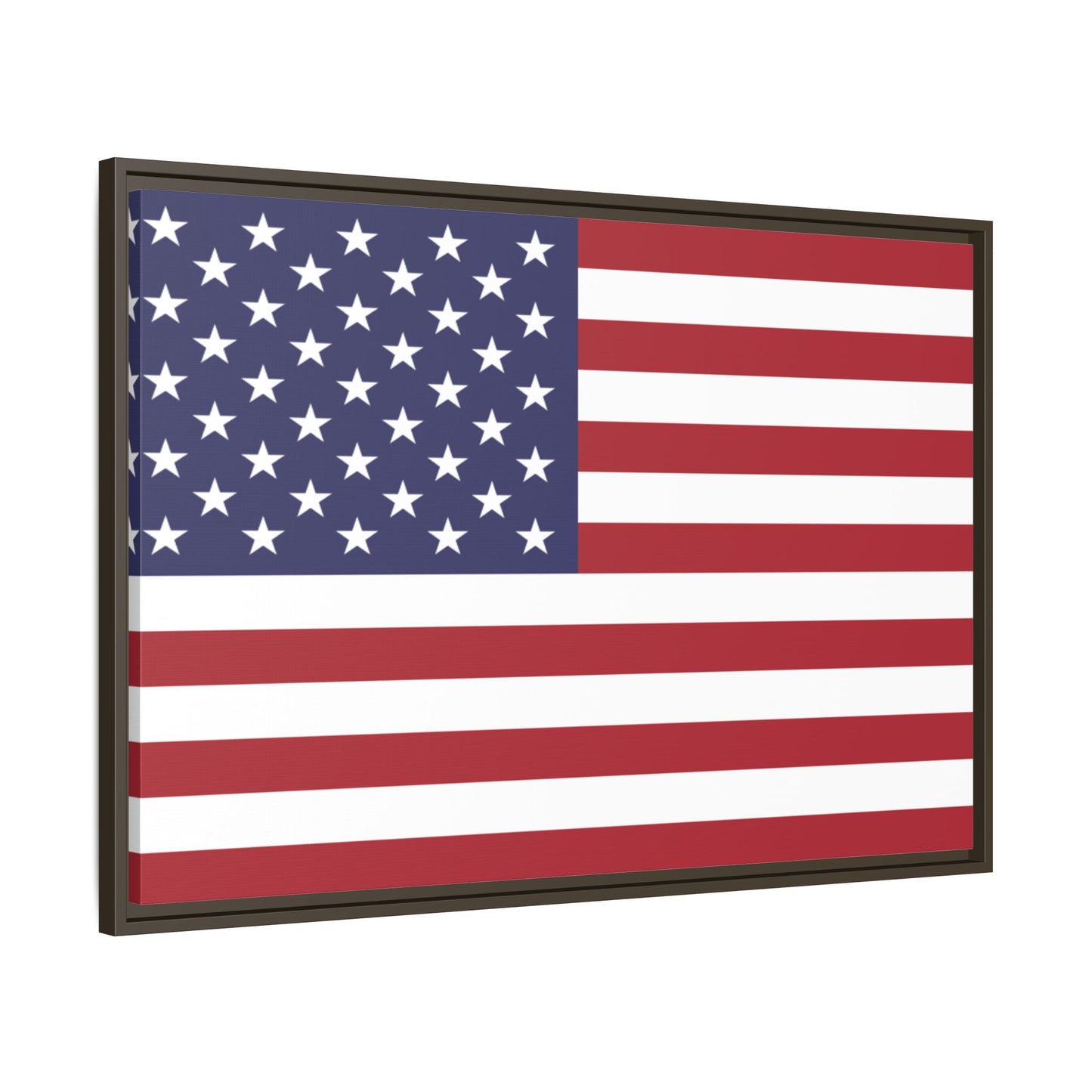 American Flag Framed Canvas Wall Art, Multiple Sizing Options with 1.25" depth - Patriotic Home Decor, USA Flag Artwork, Independence Day Decoration, Gift for Veterans