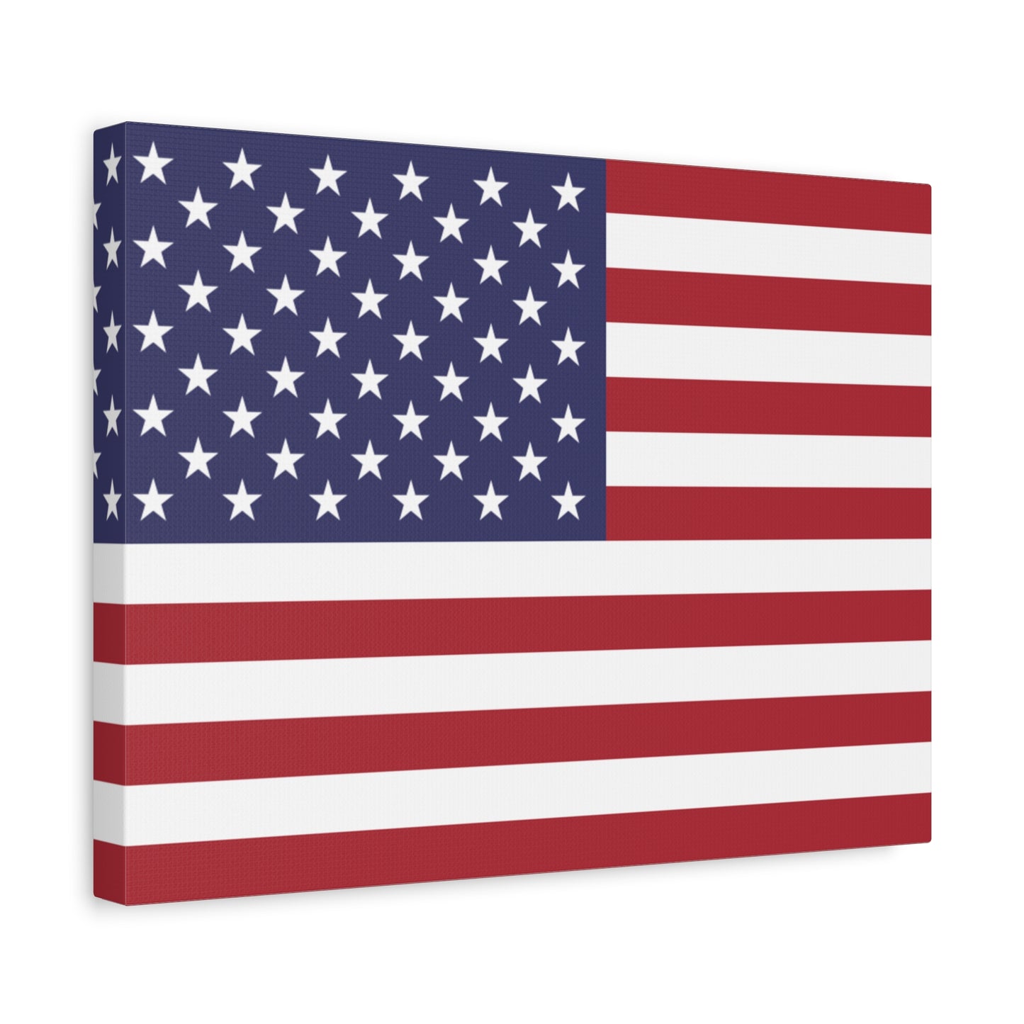 American Flag Canvas Wall Art, Multiple Sizing Options with 1.25" depth - Patriotic Home Decor, USA Flag Artwork, Independence Day Decoration, Gift for Veterans